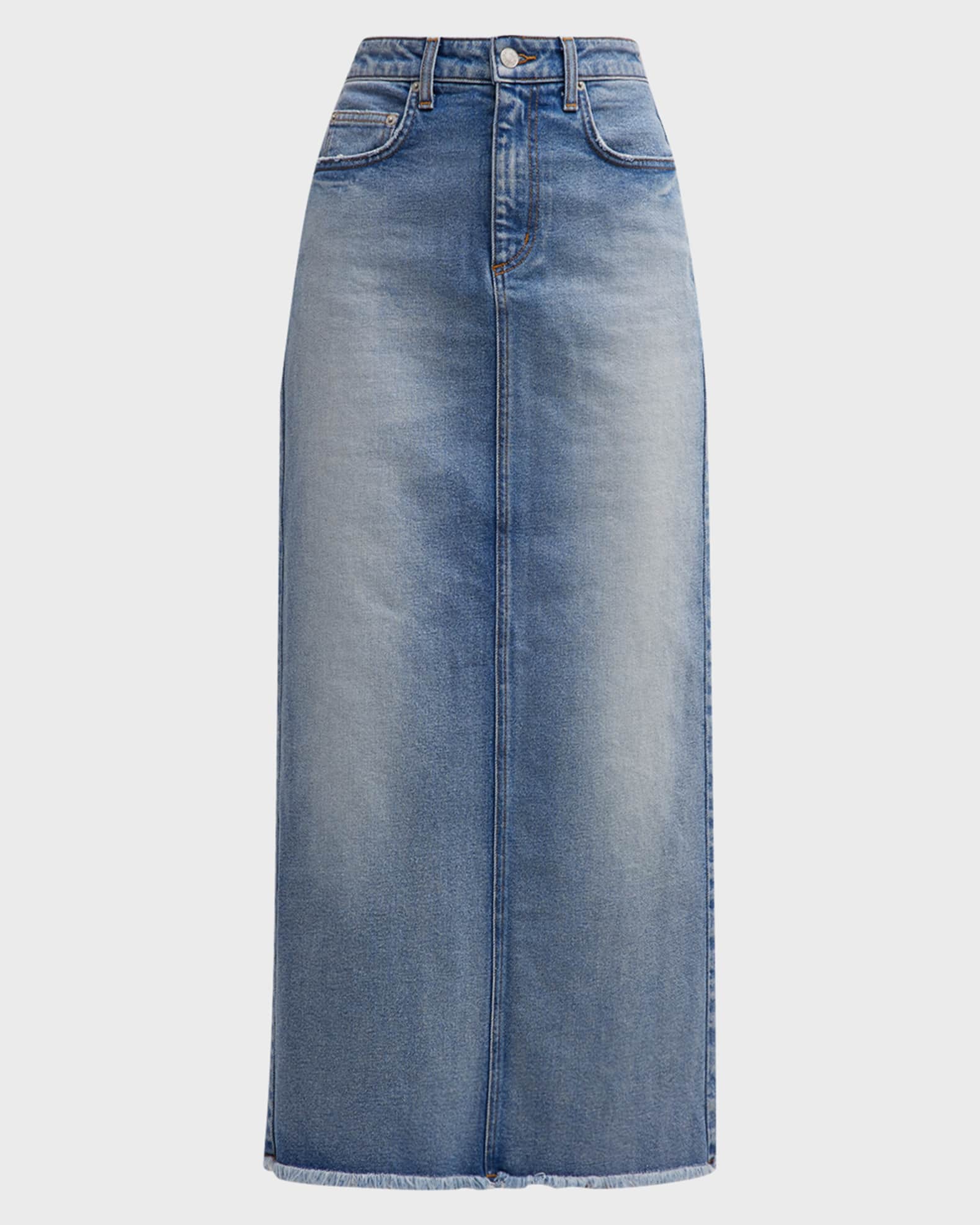 Maxi denim skirts 8x10 hotsell