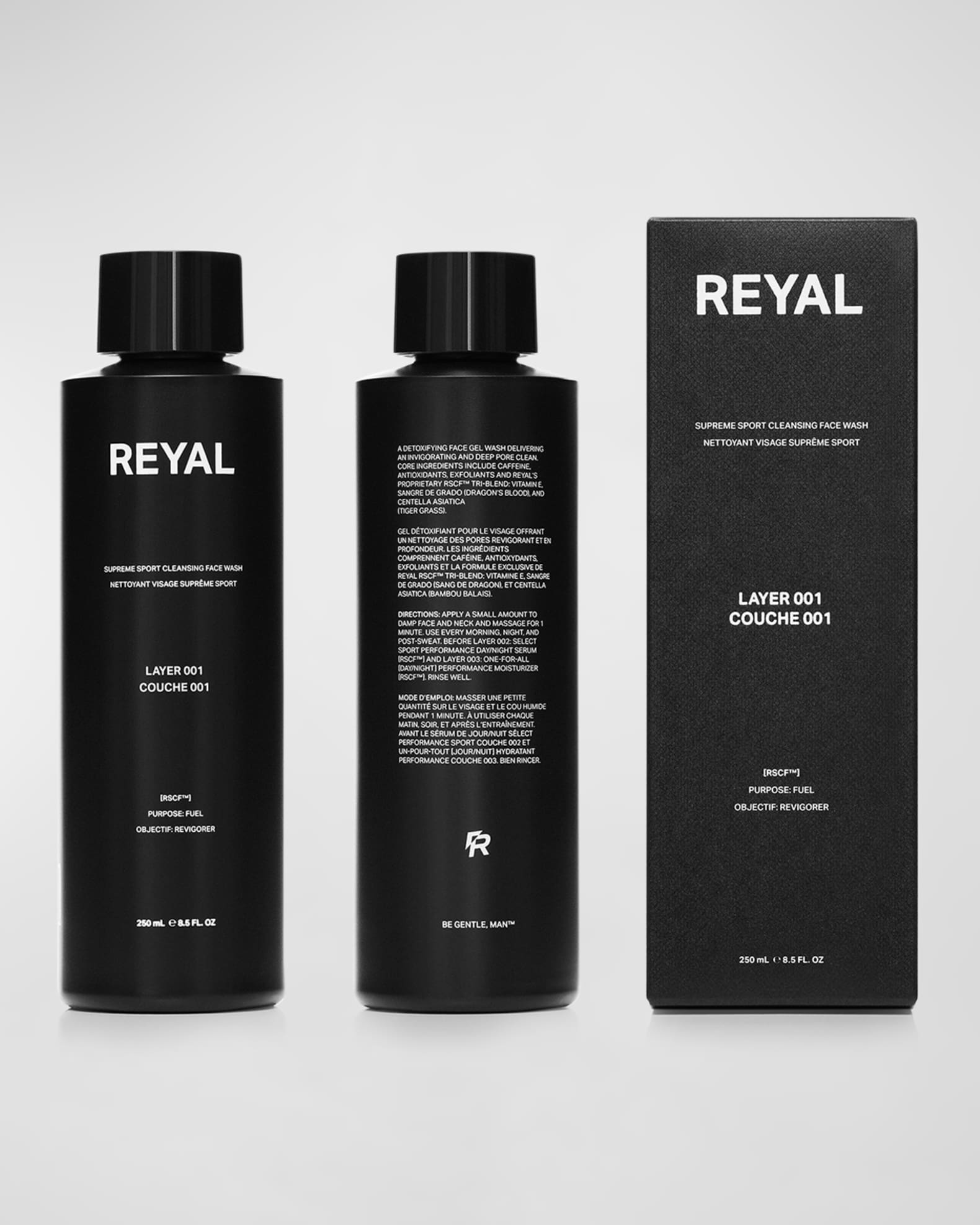 REYAL Men's Layer 001 - Supreme Sport Cleansing Face Wash, 8.4 oz.