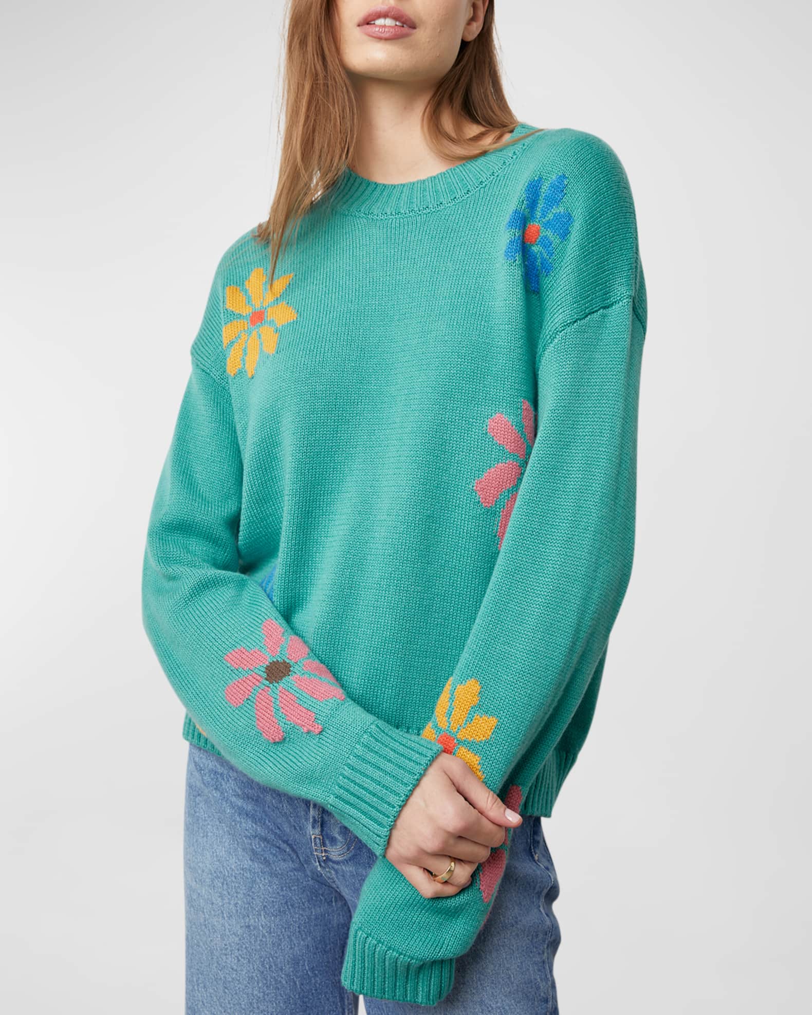 Rails Multi Flowers Zoey Sweater Neiman Marcus