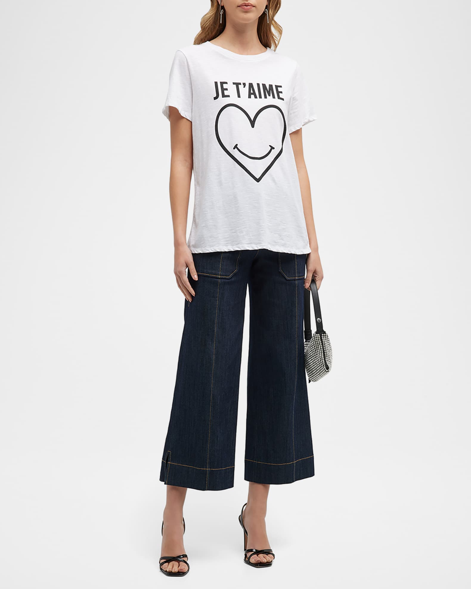 Smiling Heart Cotton Graphic Tee 1