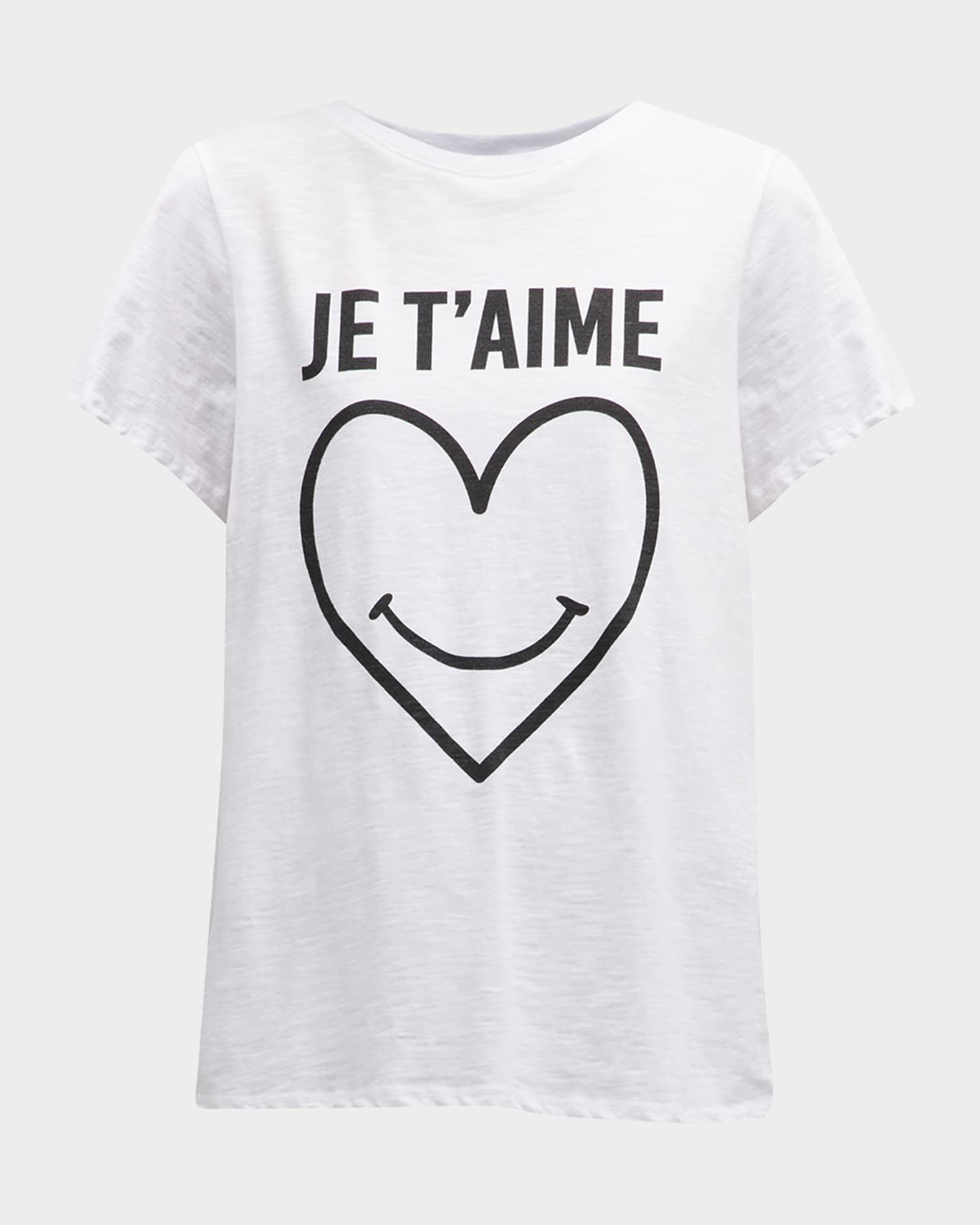 Smiling Heart Cotton Graphic Tee 0