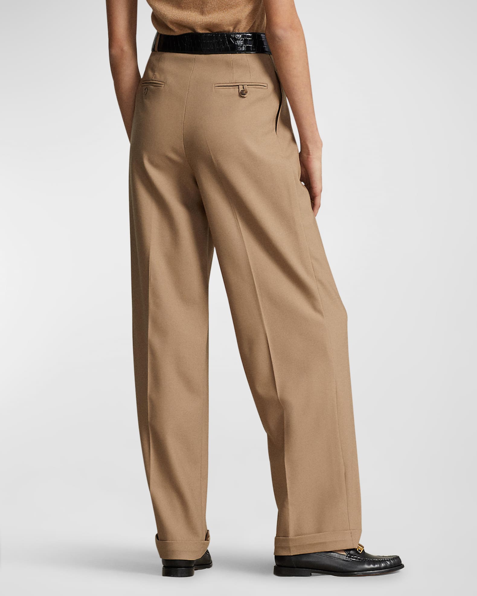 Ralph lauren pleated pants 2025