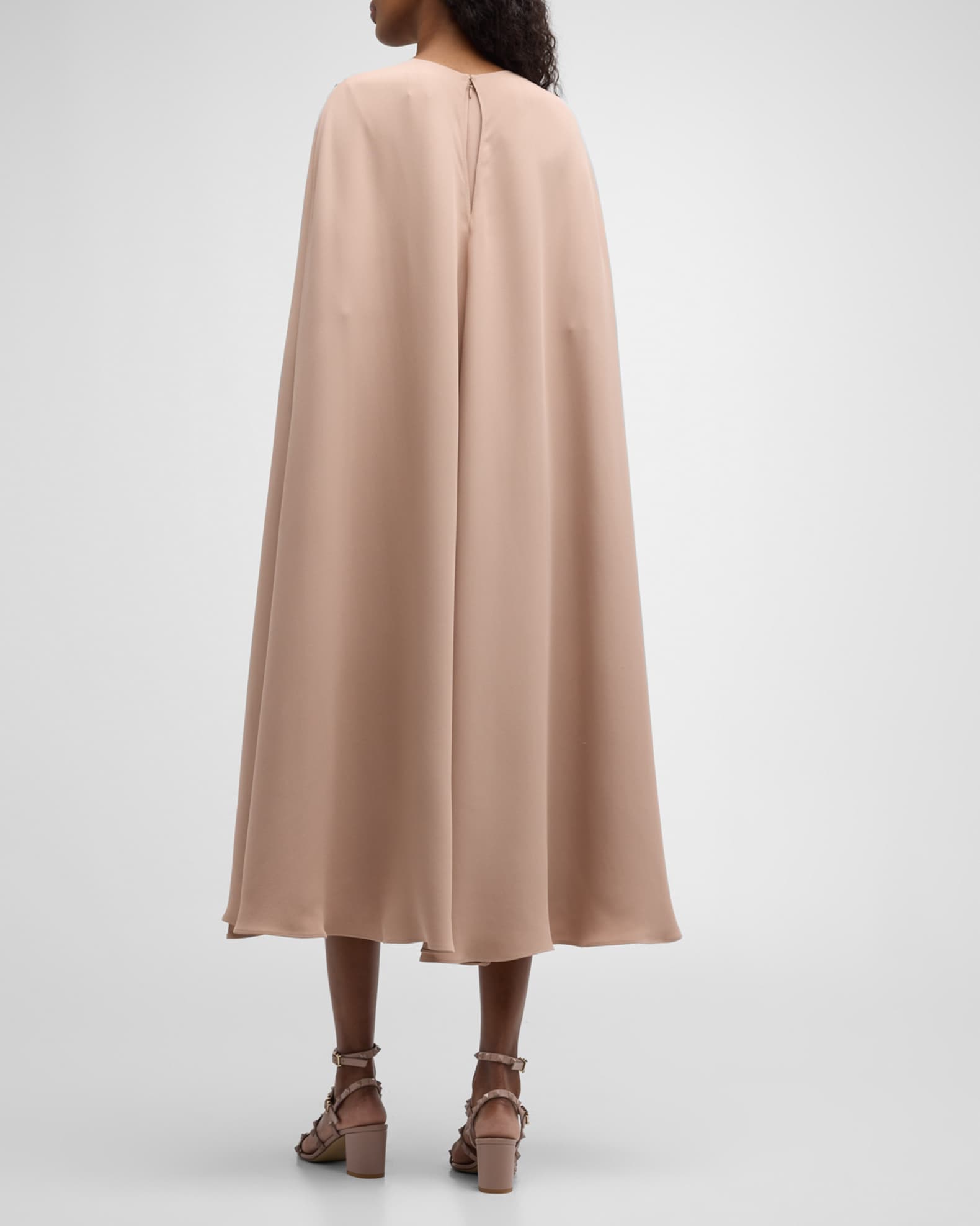 Cape back midi dress deals