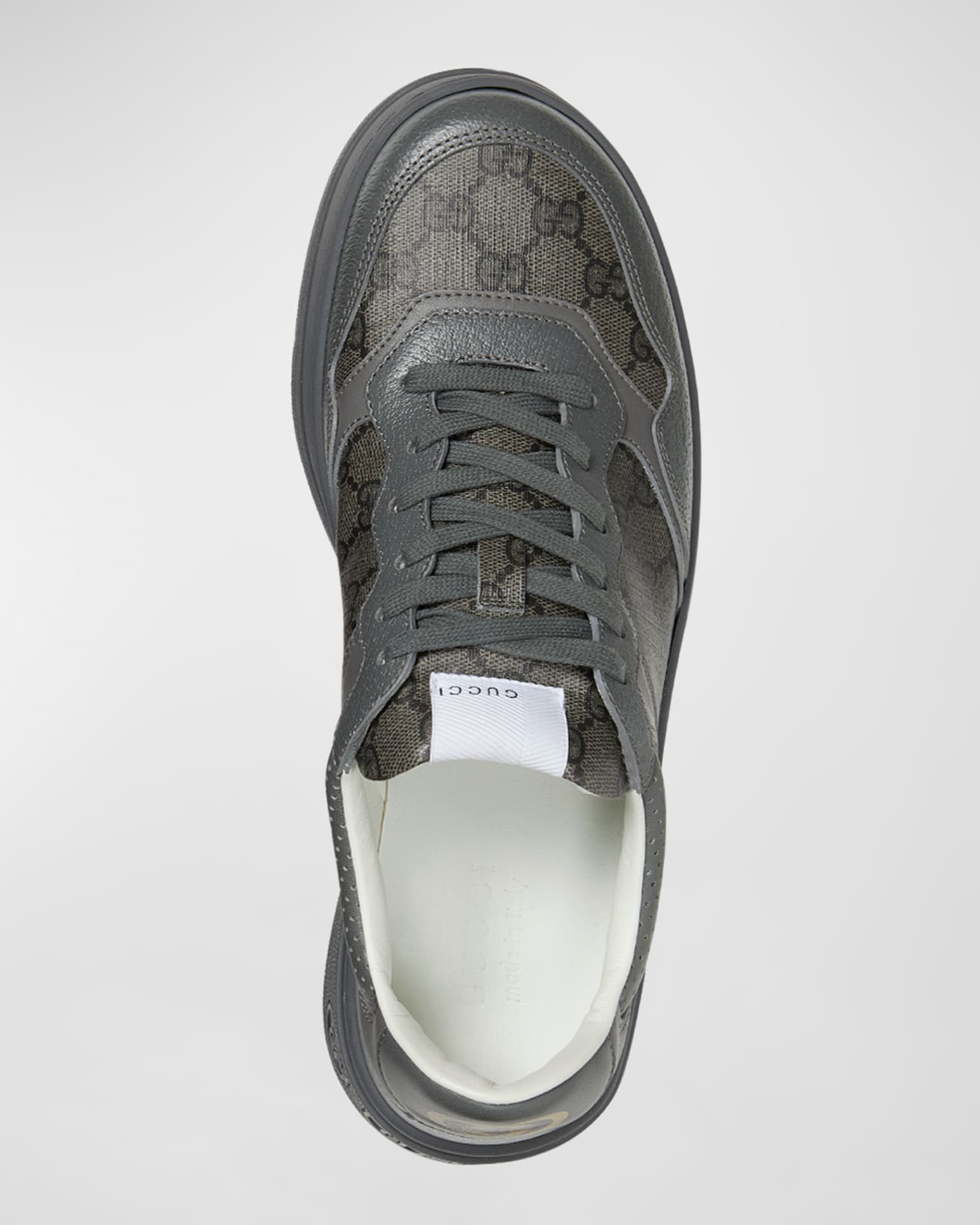 Gucci Men's Chunky B GG Supreme Low-Top Sneakers | Neiman Marcus
