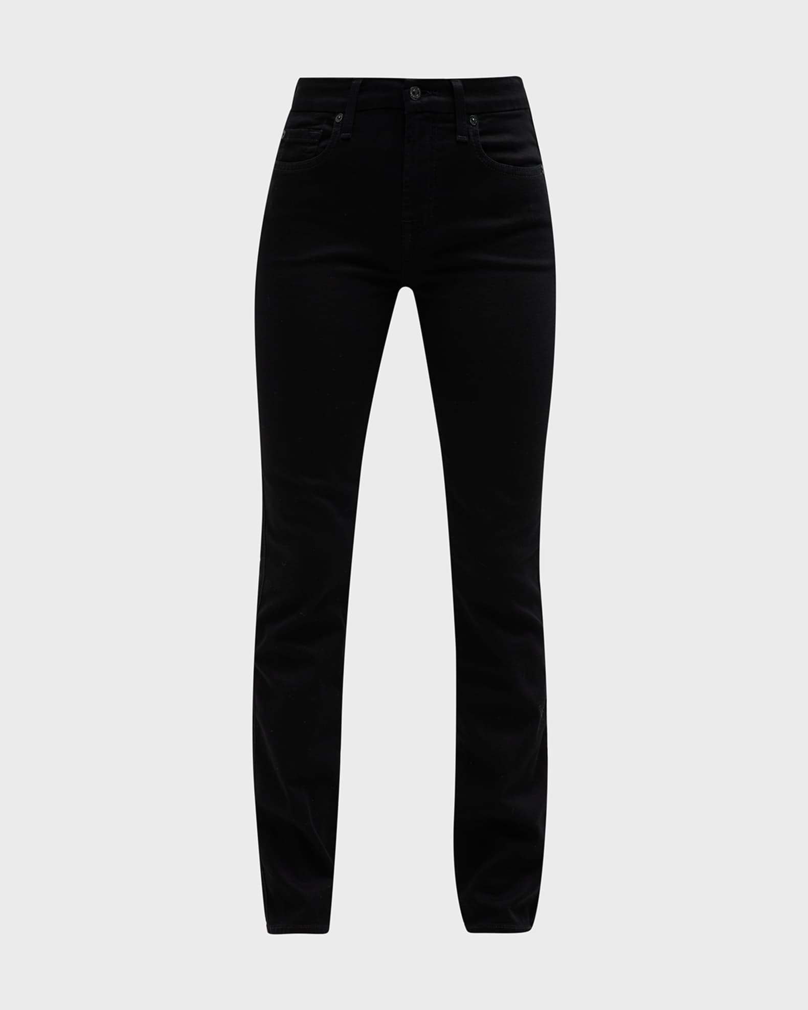 7 for all mankind Kimmie Mid-Rise Straight Jeans | Neiman Marcus