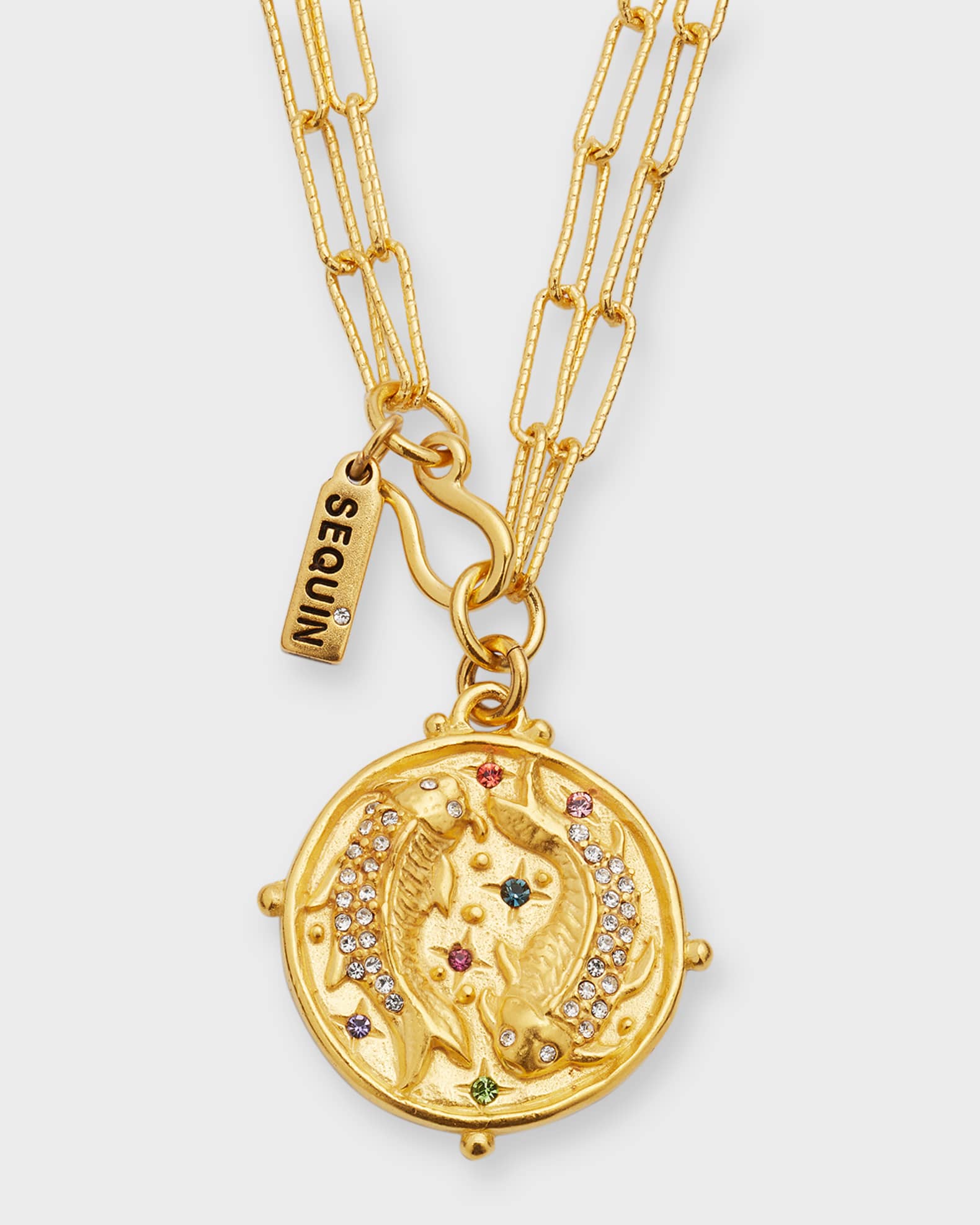Sequin Aphrodite Zodiac Convertible Necklace Neiman Marcus