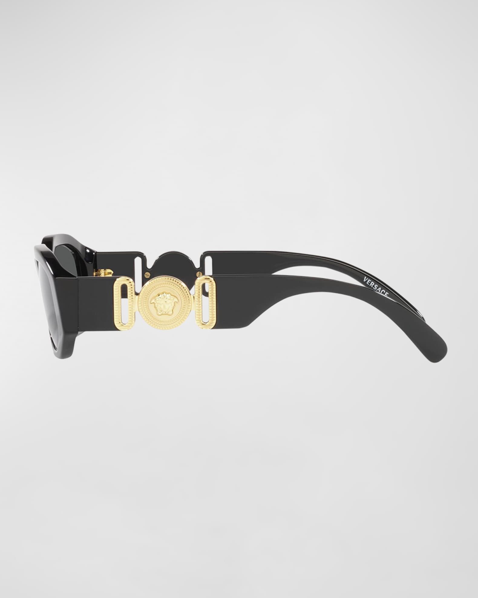 Girl's Medusa Angular Rectangle Acetate Sunglasses  1
