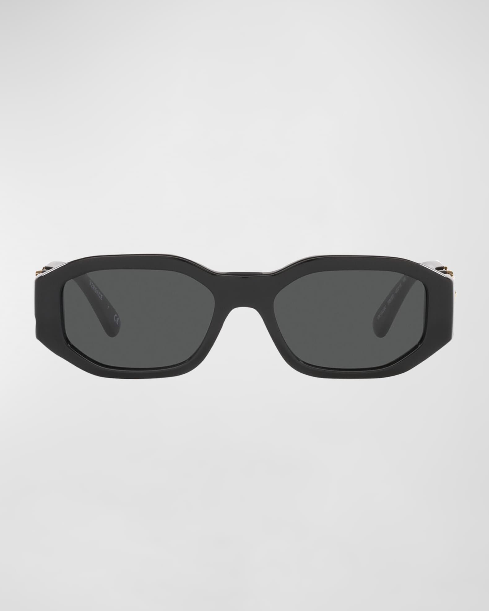 Girl's Medusa Angular Rectangle Acetate Sunglasses  0