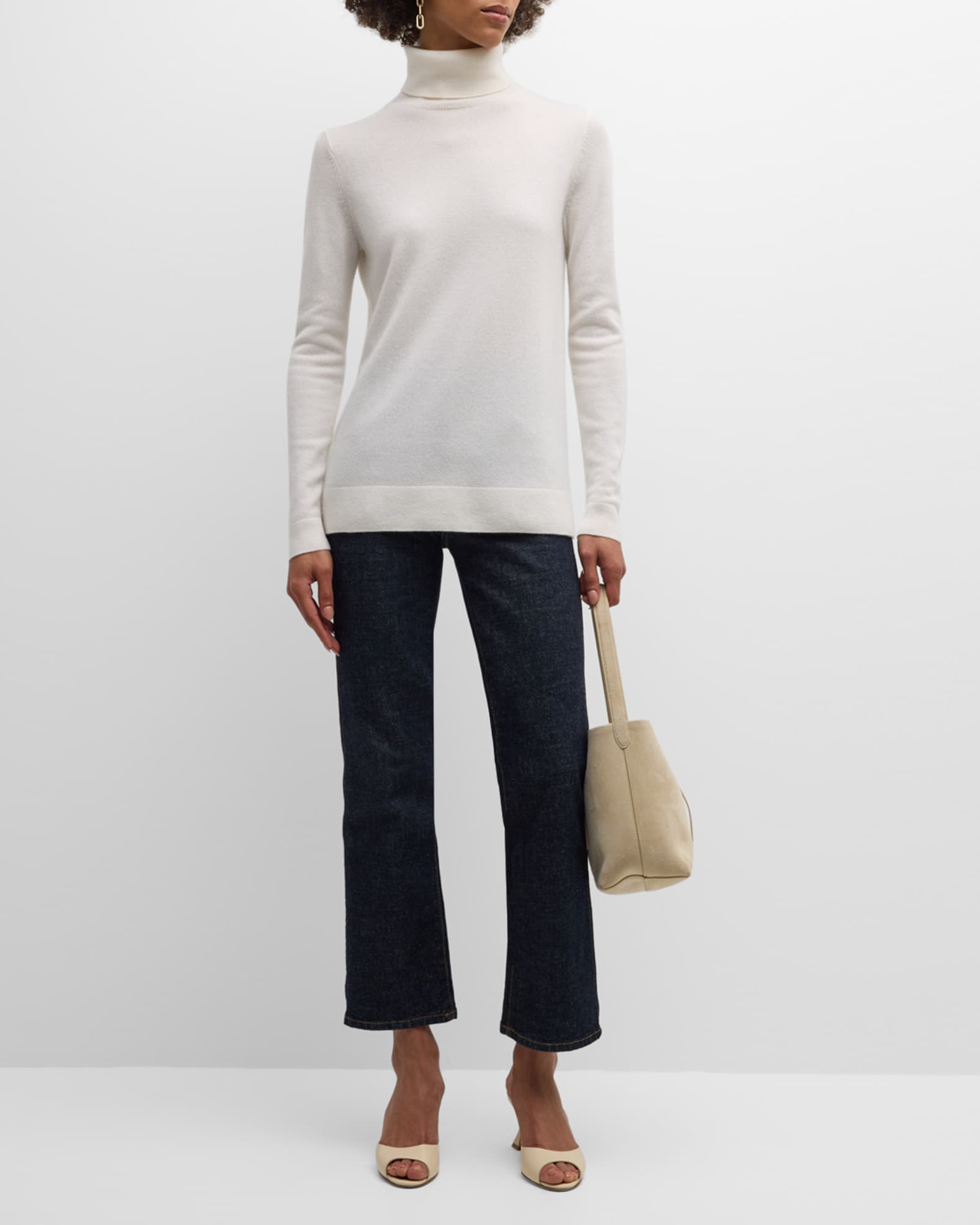 Cashmere Basic Turtleneck Top 1