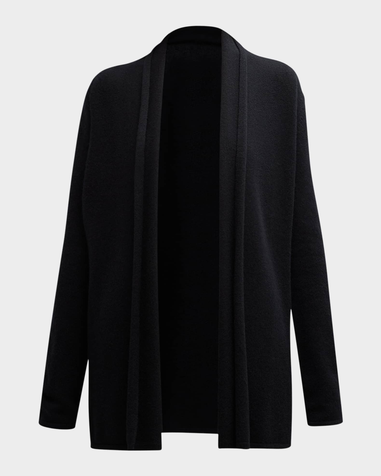 Cashmere Basic Open Cardigan 0