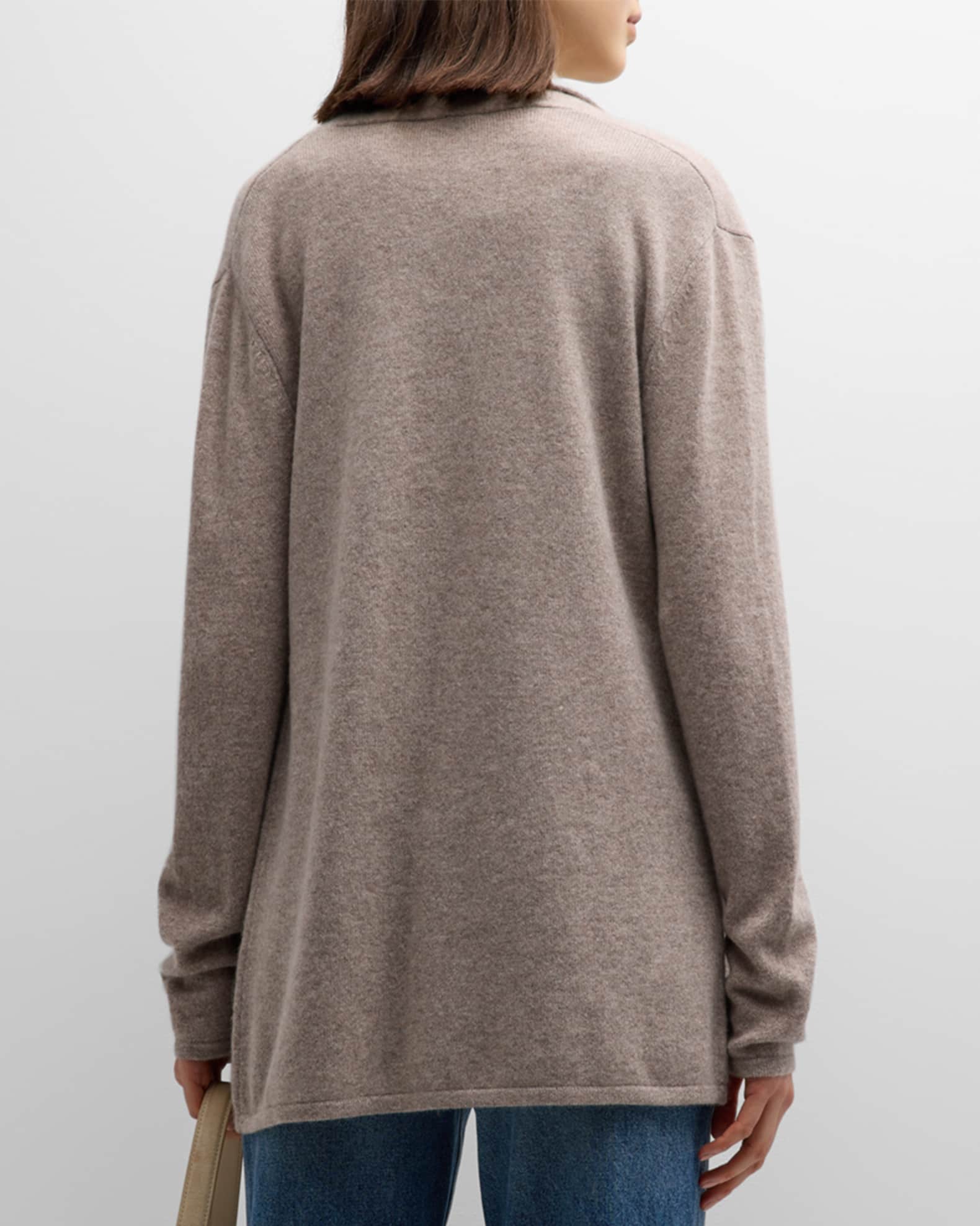 Neiman Marcus Cashmere Collection Cashmere Basic Open Cardigan Neiman Marcus