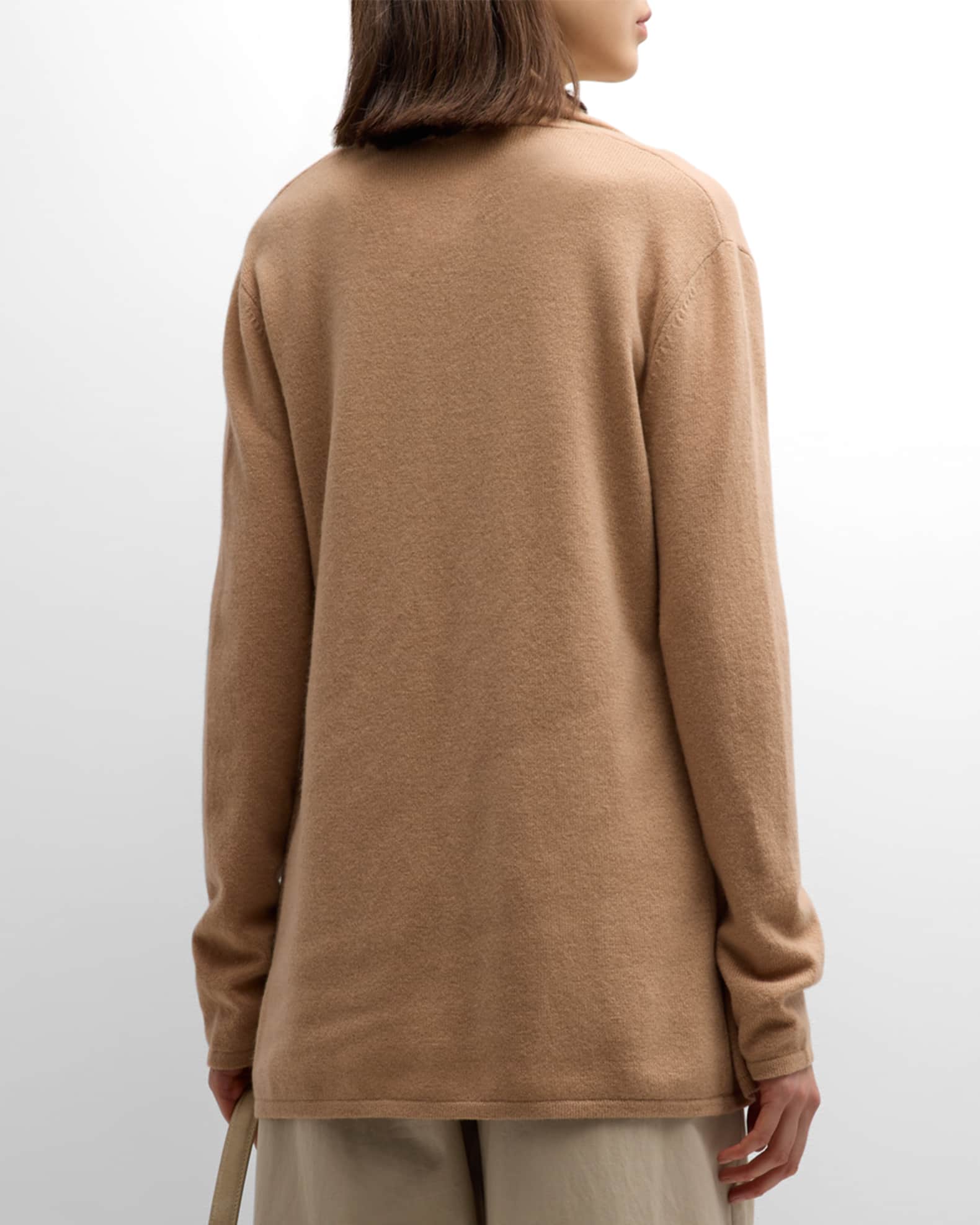 Cashmere Basic Open Cardigan