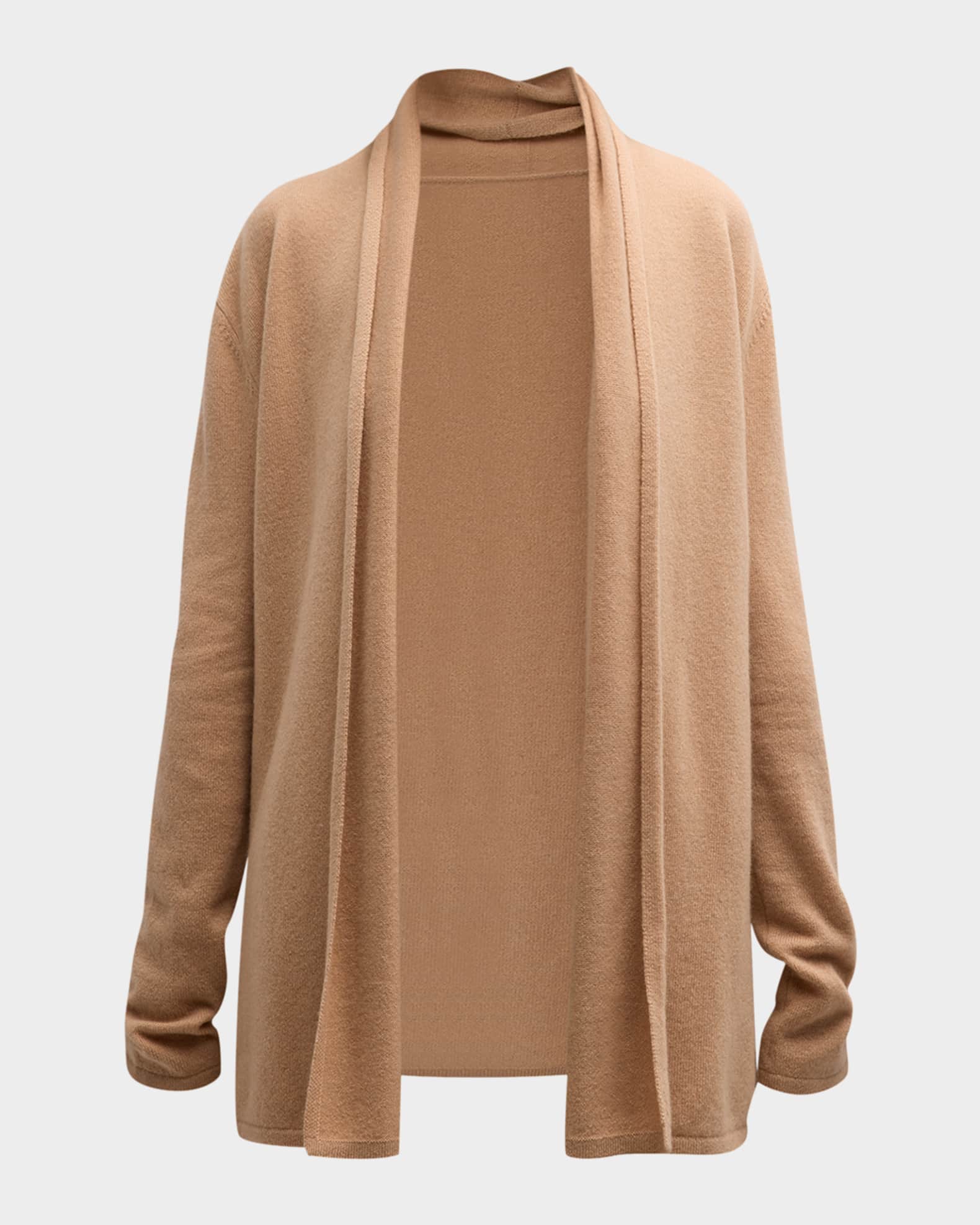Cashmere Basic Open Cardigan