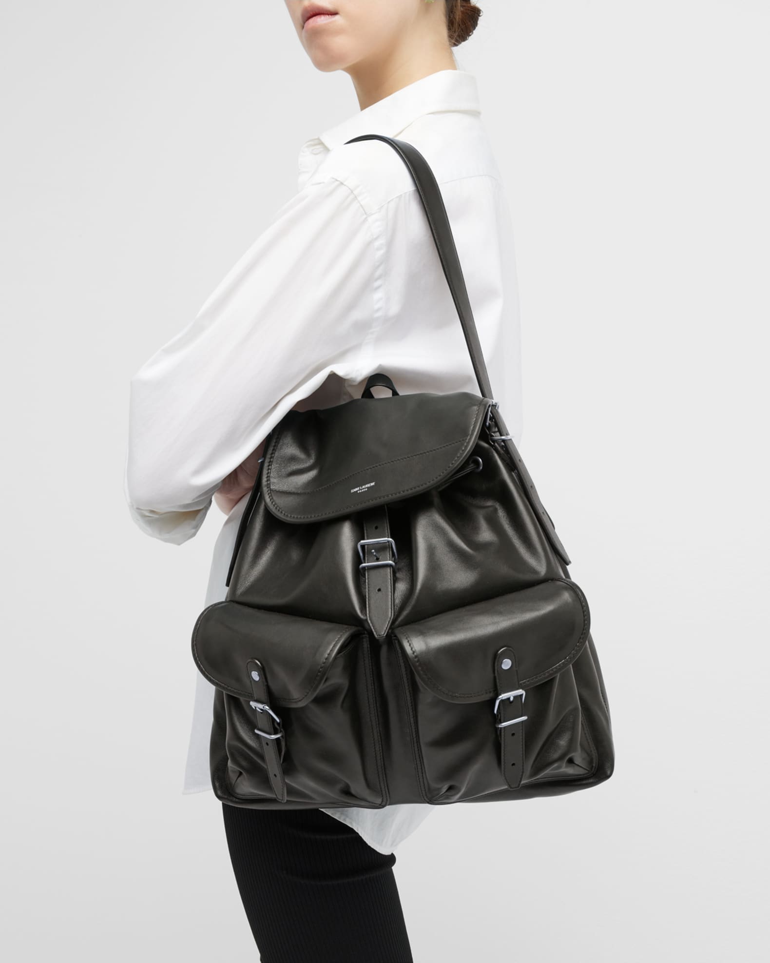 Saint laurent backpack leather cheap