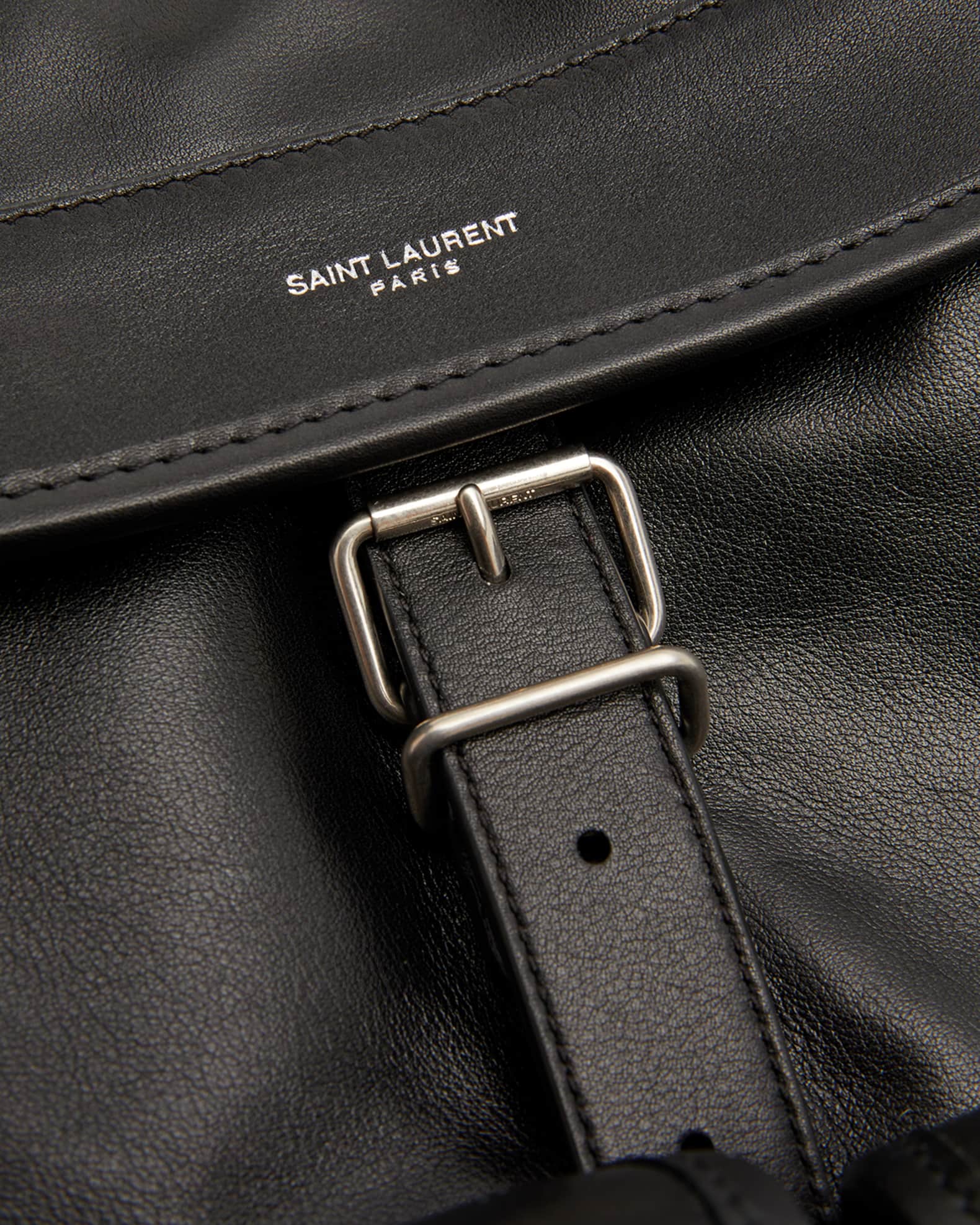 Saint Laurent Backpack Shoulder Bag in Soft Leather | Neiman