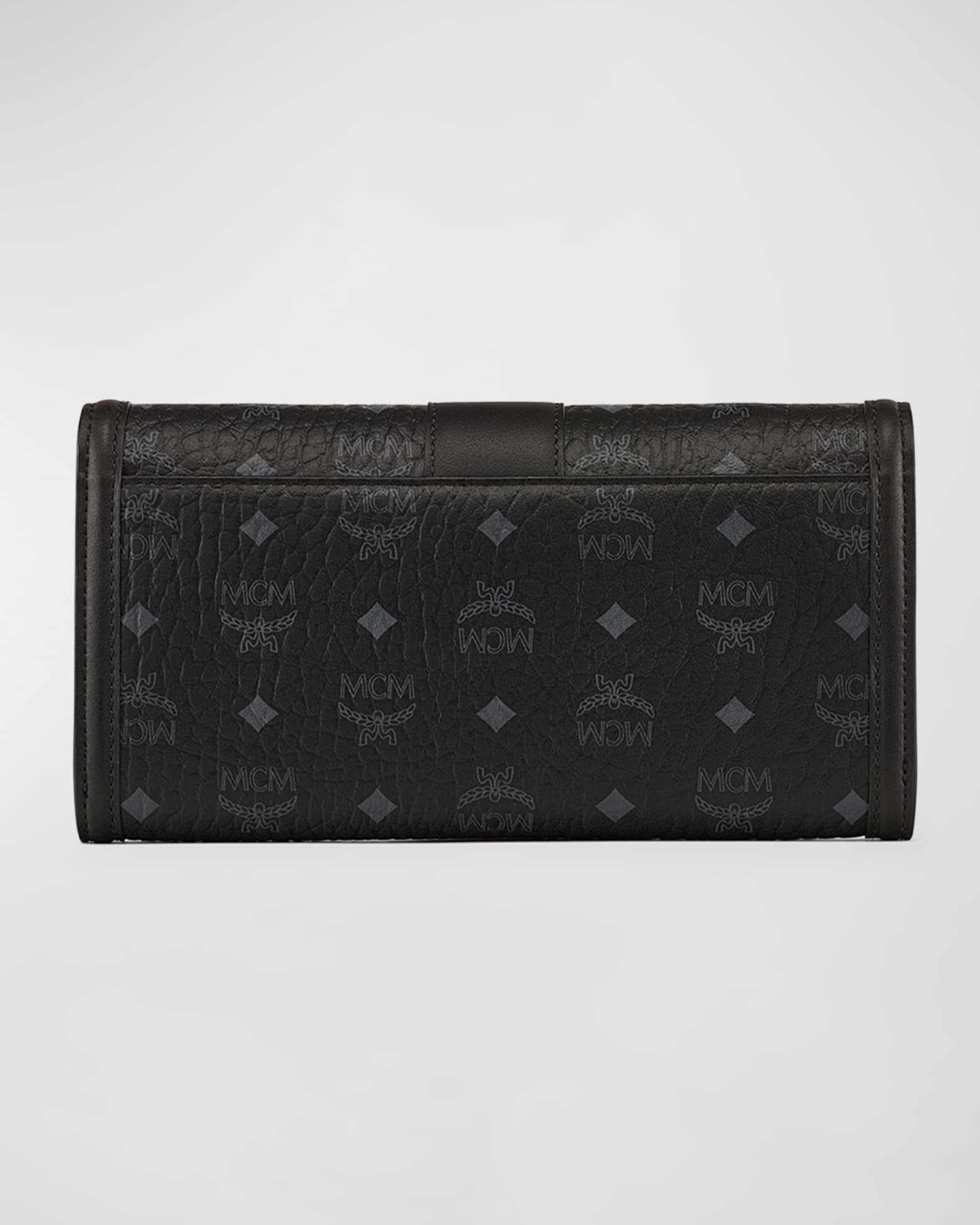 MCM Tracy Large Monogram Wallet on Chain | Neiman Marcus