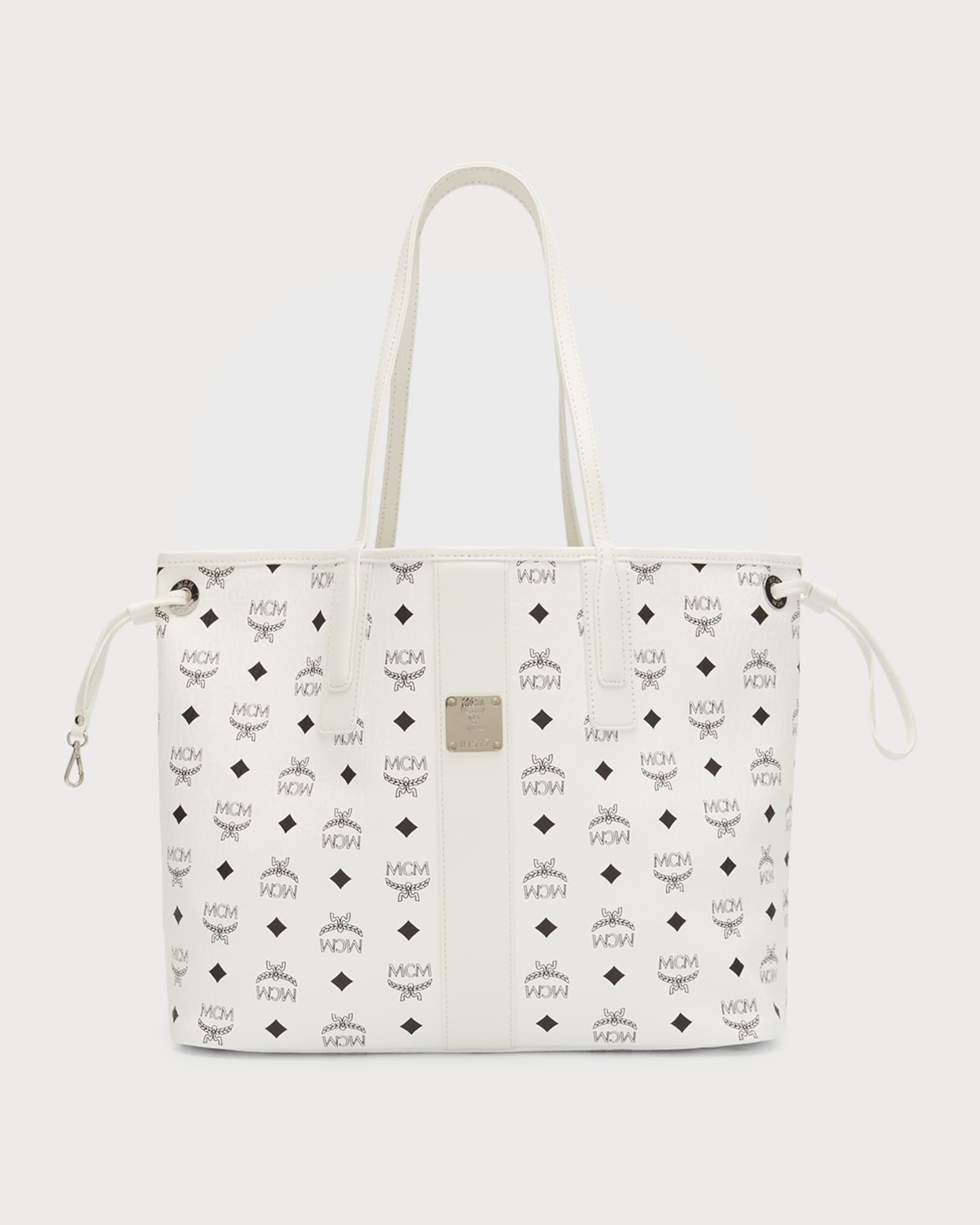 Mcm Liz Reversible Shopper Tote Bag White