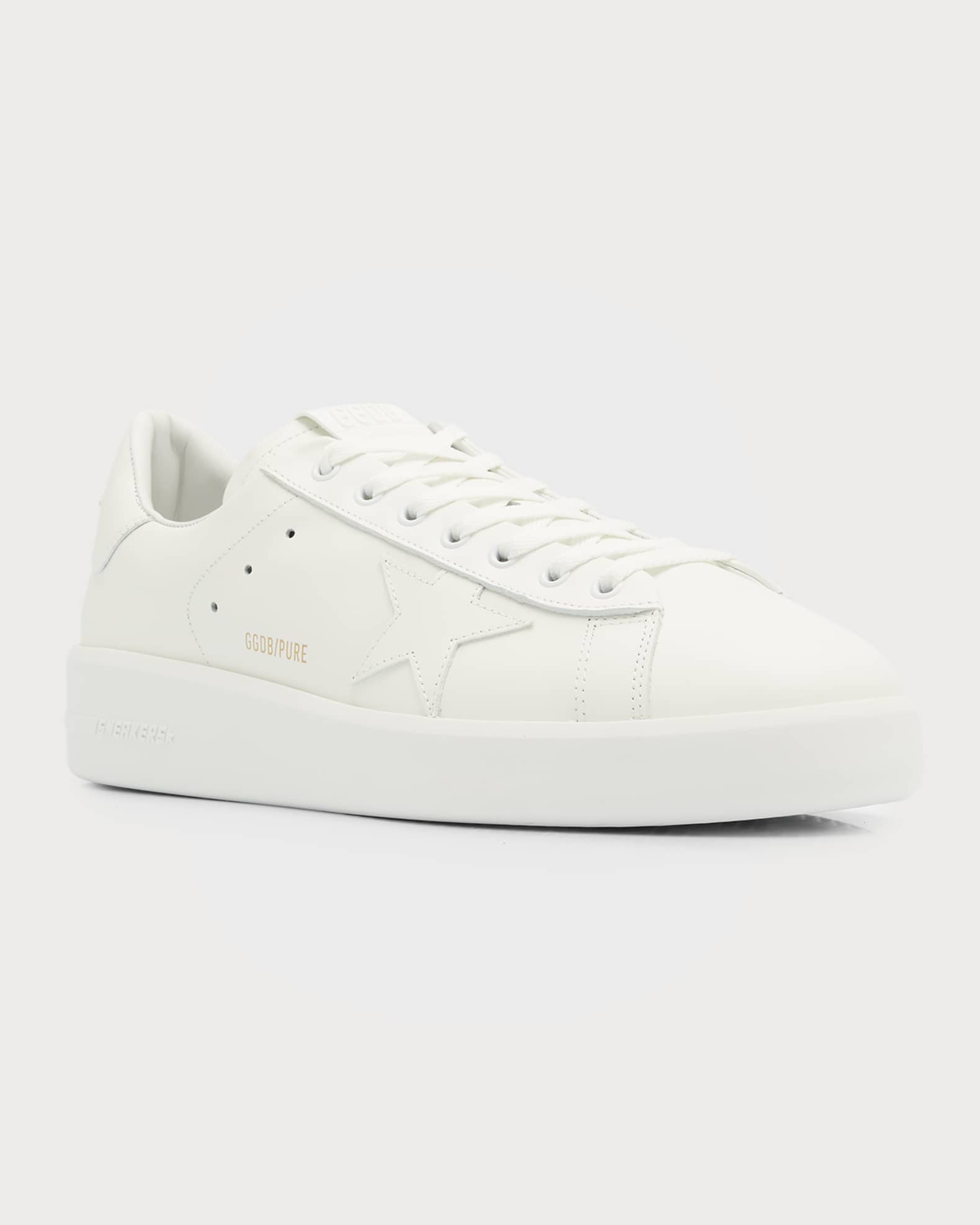 Golden Goose Men's Purestar Tonal Leather Low-Top Sneakers