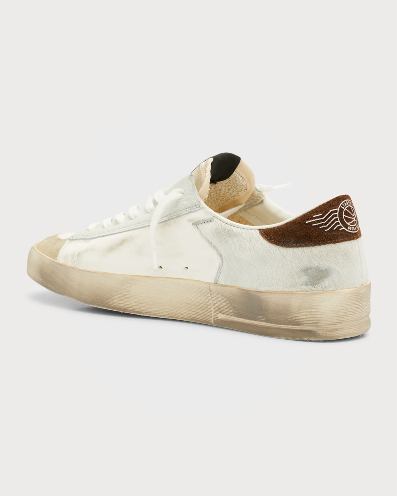 Golden Goose Men's Stardan Leather Low-Top Sneakers | Neiman