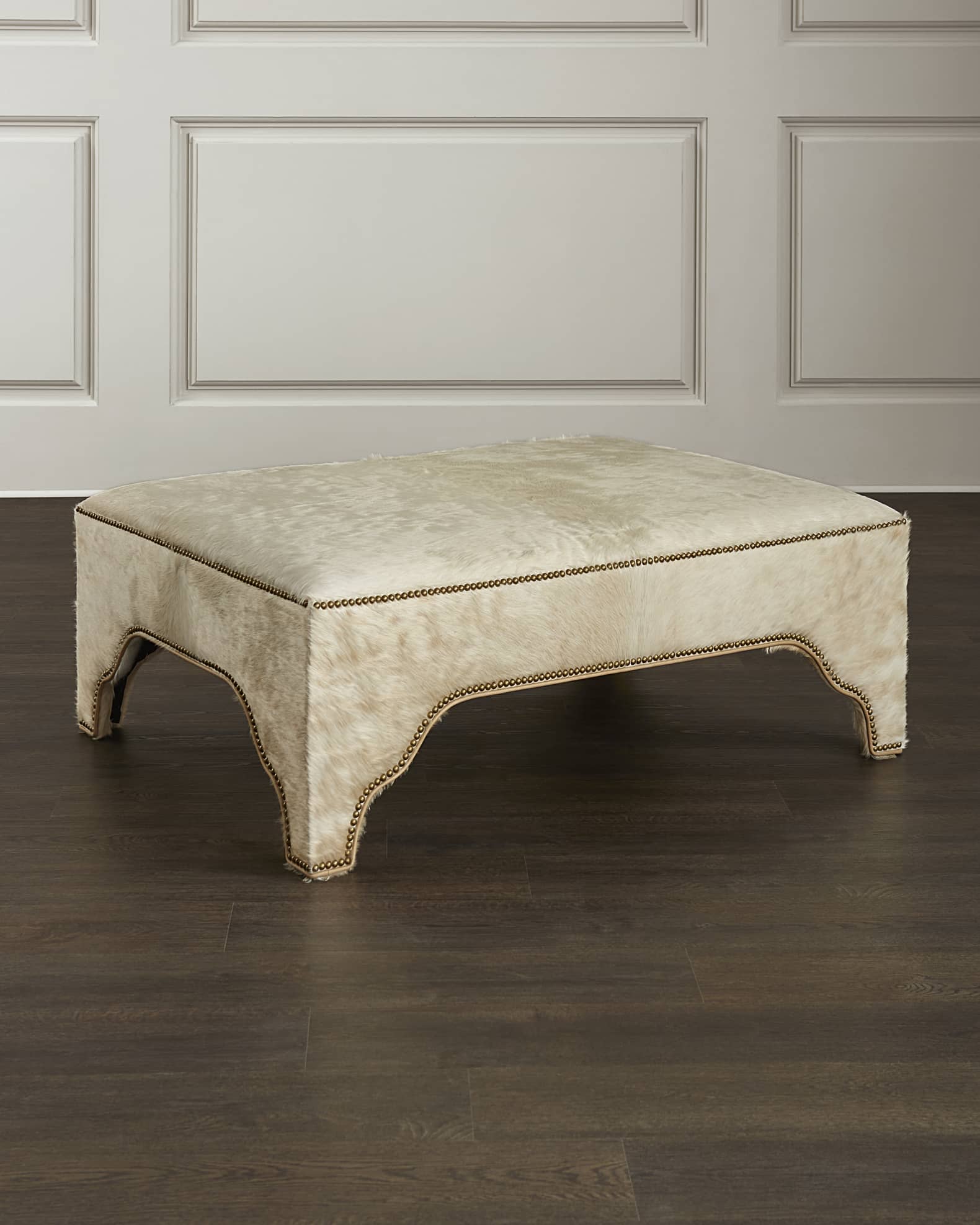 Lavah Leather Cocktail Ottoman 0