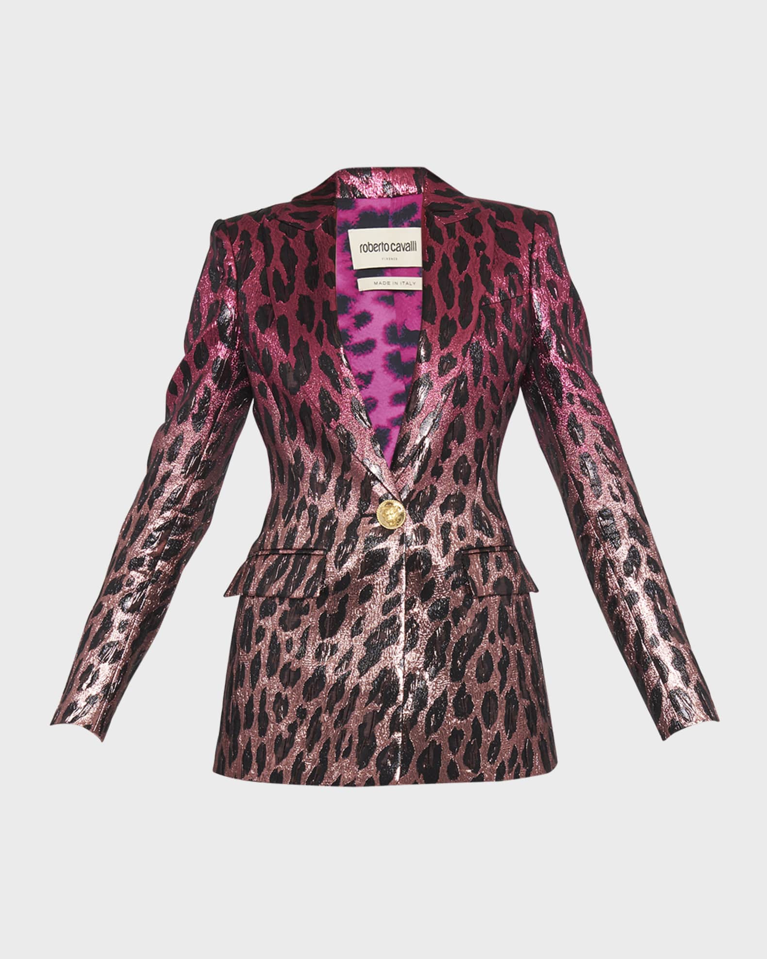 Metallic Leopard-Print Suit | Neiman Marcus