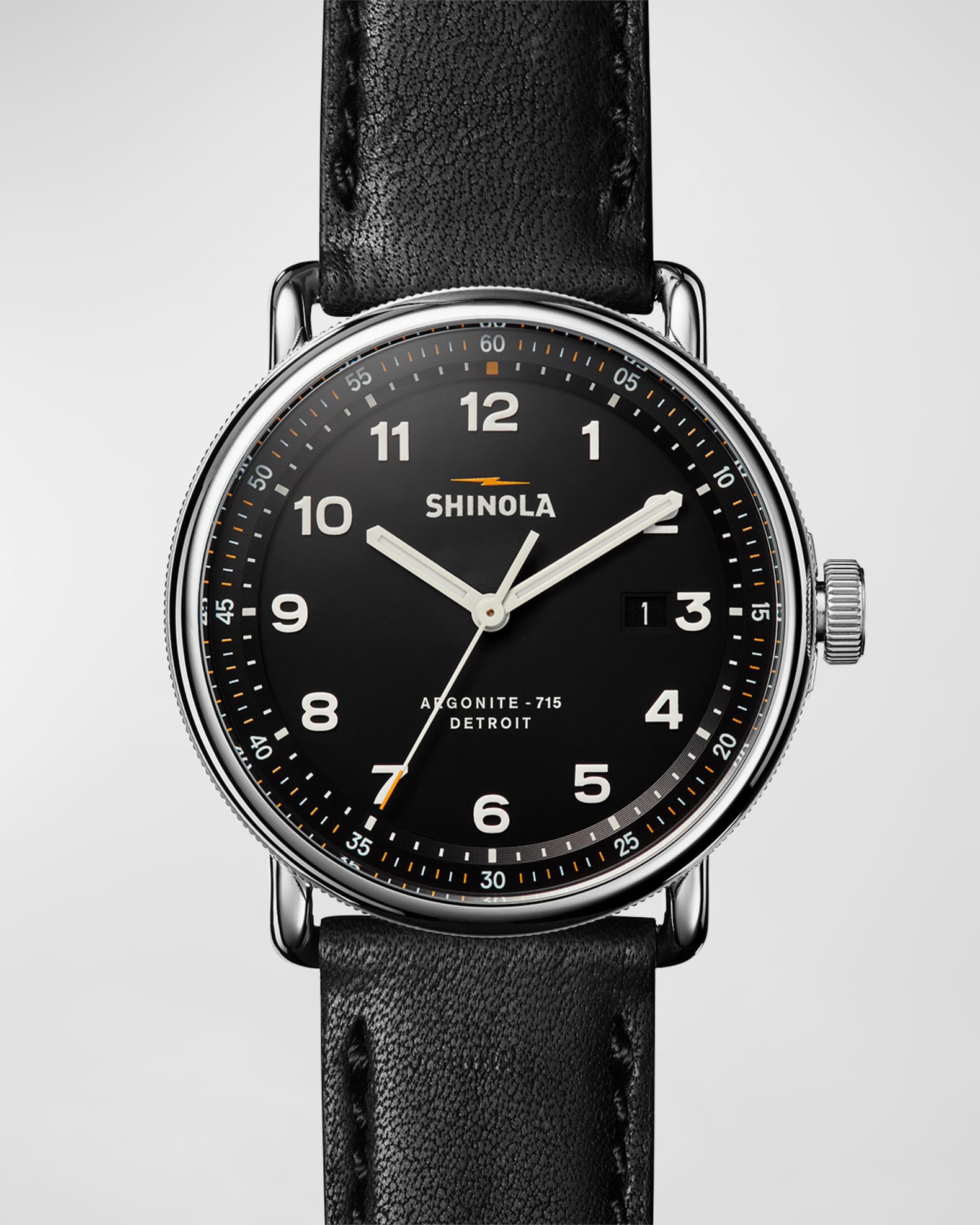 Men's Canfield Leather Watch, 43mm 0