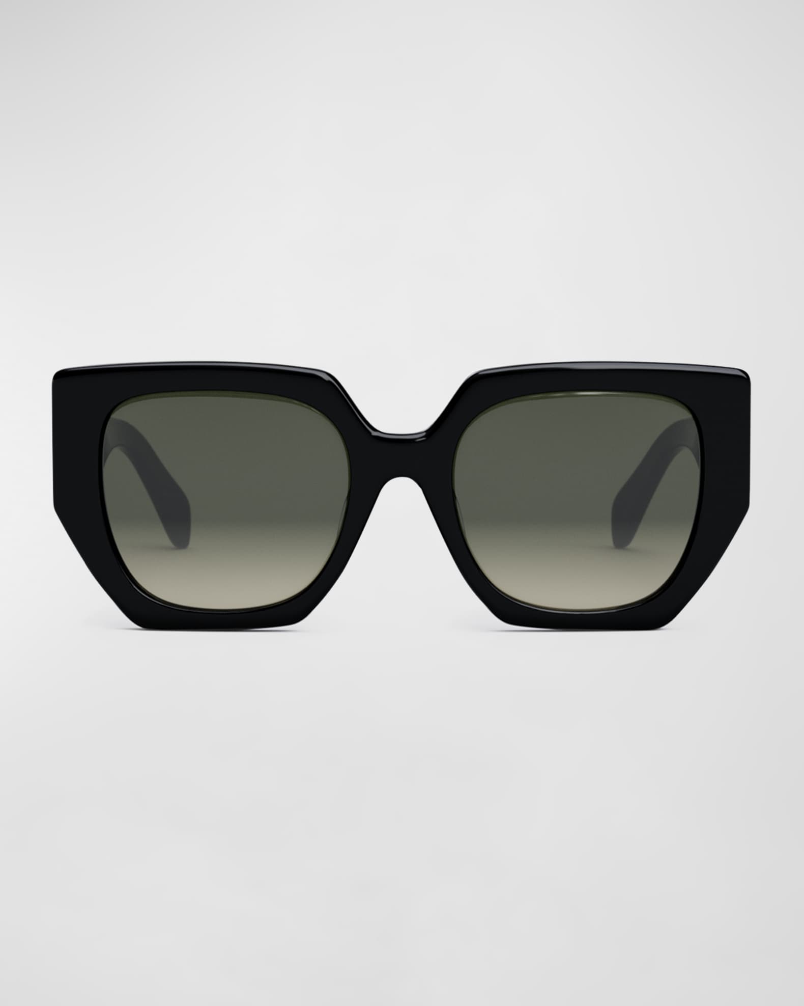 Celine Triomphe Logo Acetate Butterfly Sunglasses | Neiman Marcus