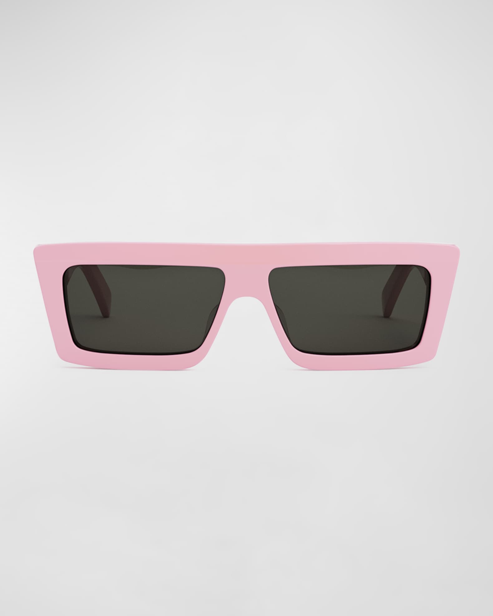 Celine Flat Top Acetate Rectangle Sunglasses Neiman Marcus