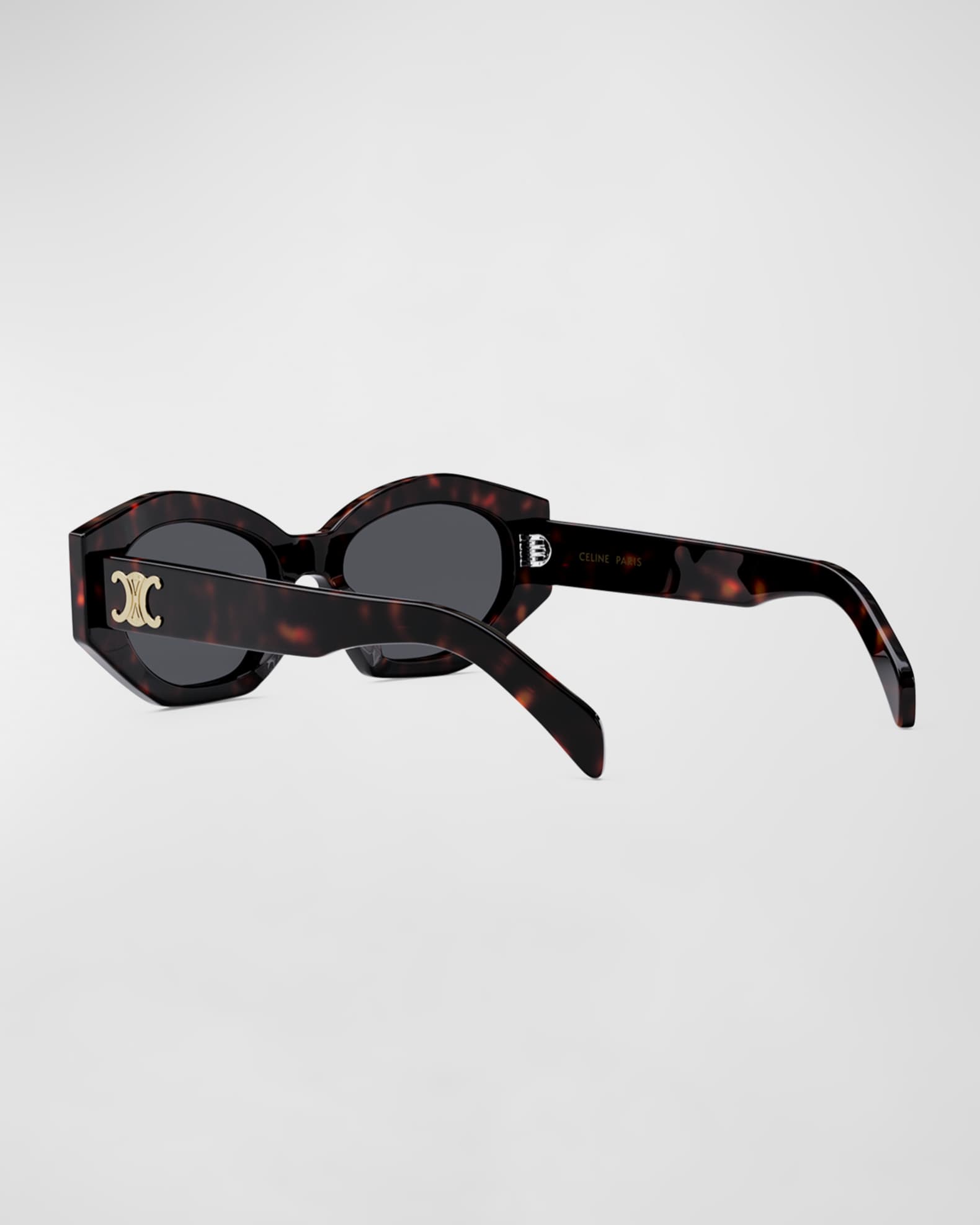 Triomphe Logo Acetate Cat-Eye Sunglasses  1