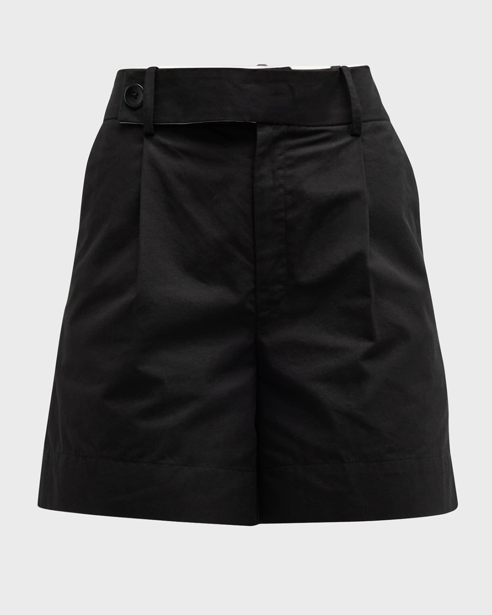 Proenza Schouler White Label High Rise Cotton Linen Shorts | Neiman Marcus