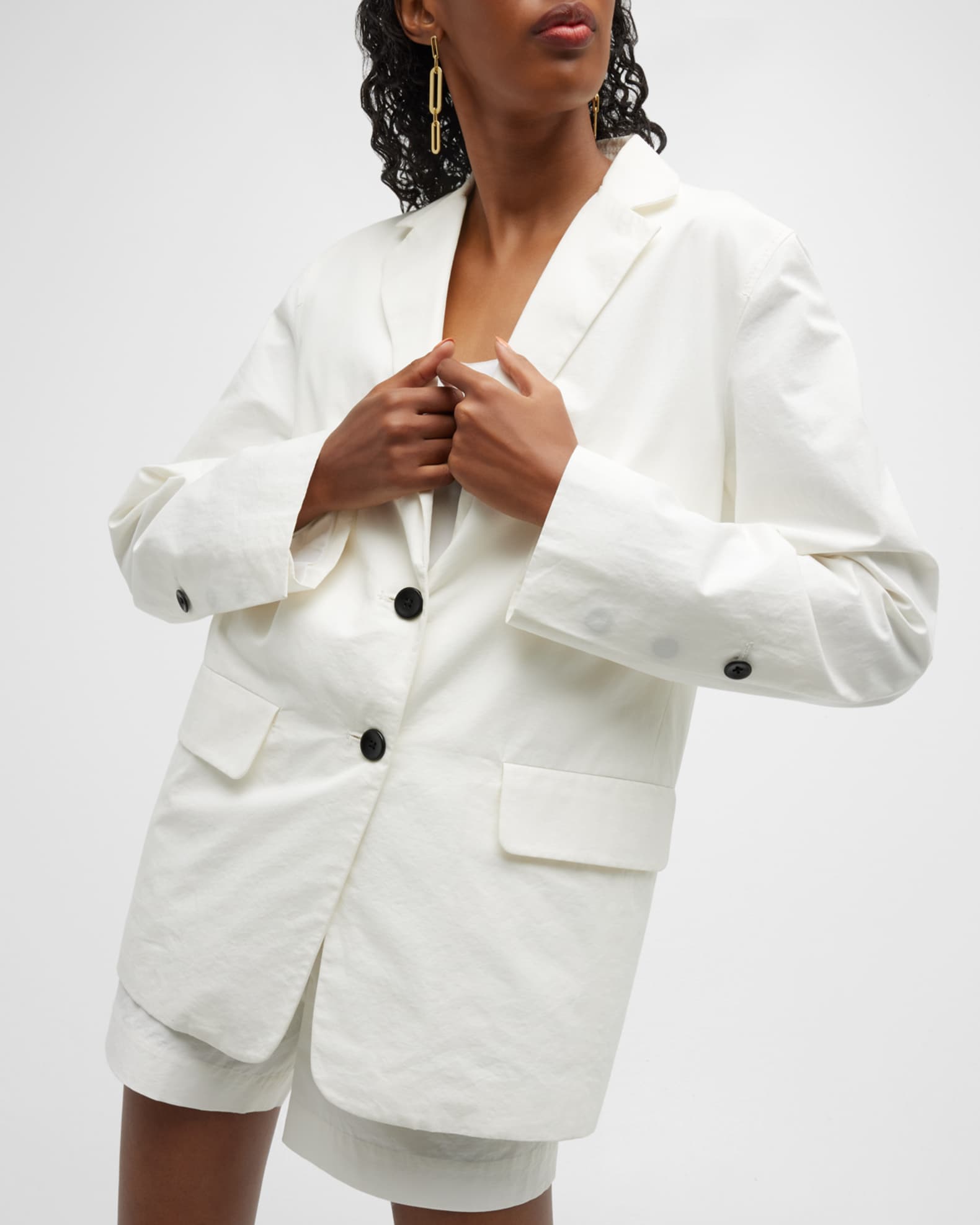 Proenza Schouler White Label faux-fur button-front jacket - Neutrals