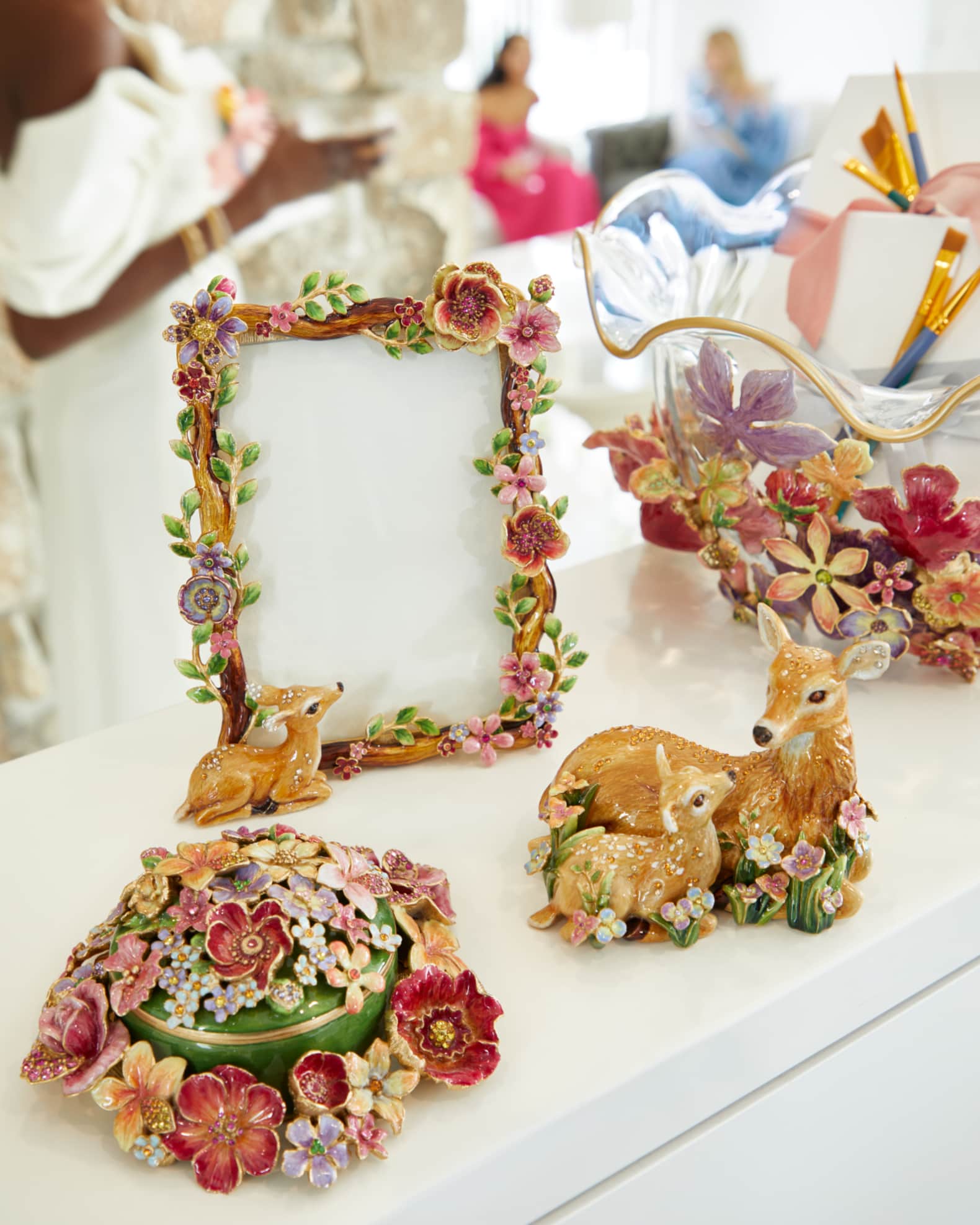 Jay Strongwater Fawn Picture Frame, 5 Jay Strongwater Fawn Picture Frame, 5