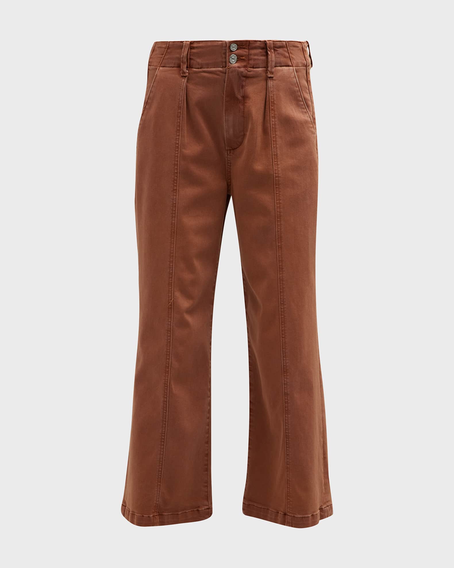 PAIGE Brooklyn Cropped Weekender Pants | Neiman Marcus
