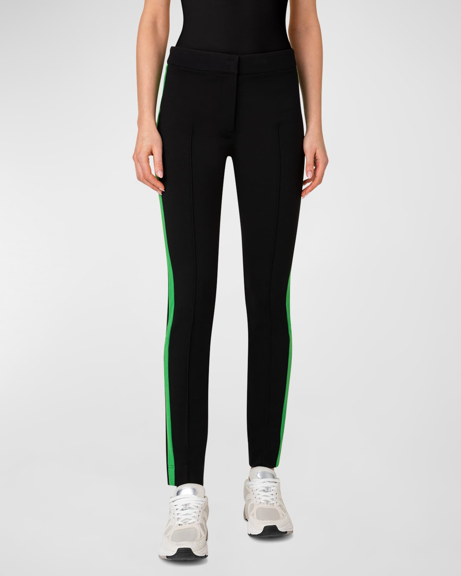 Mara Jersey Pants with Contrast Stripe