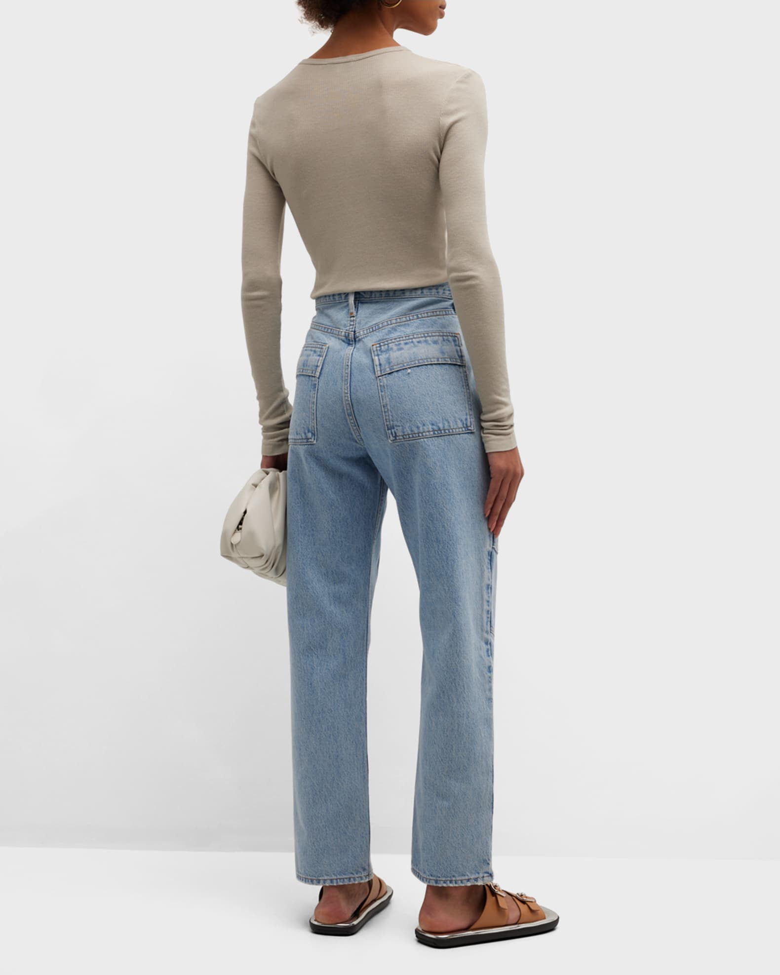 AGOLDE Cooper Relaxed Straight Cargo Jeans | Neiman Marcus