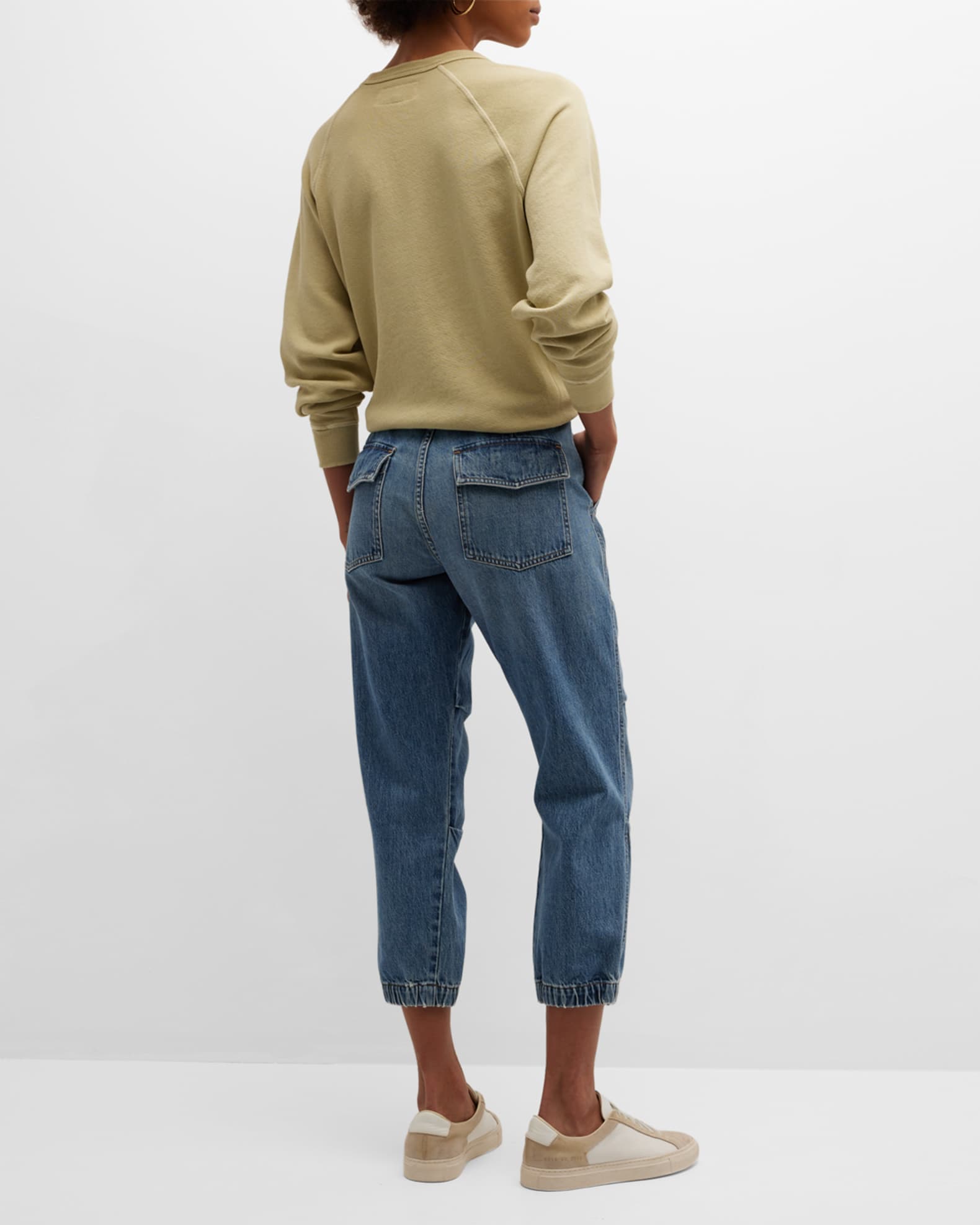 Citizens of Humanity Agni Cropped Denim Trousers | Neiman Marcus