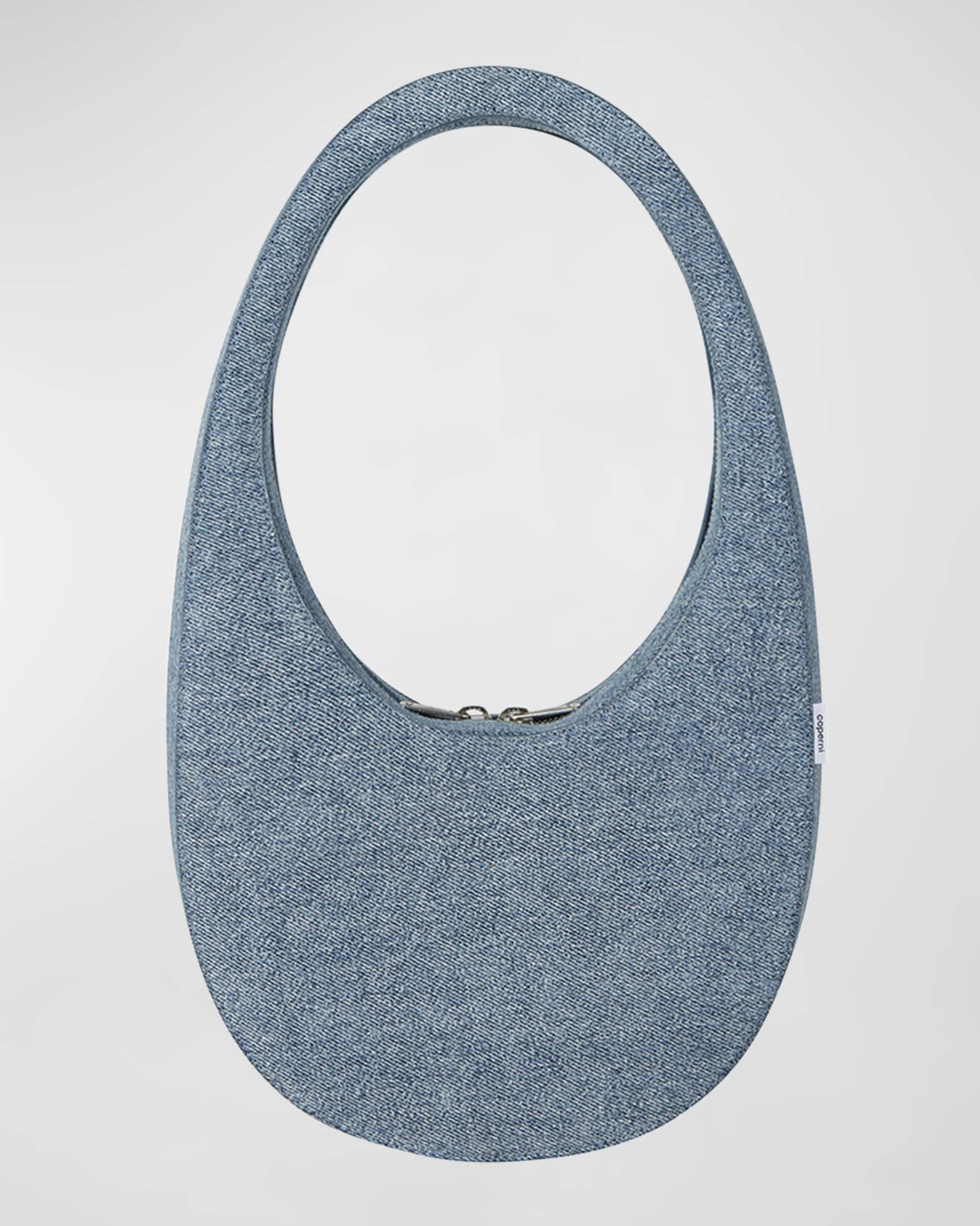 Coperni Swipe Zip Denim TopHandle Bag Neiman Marcus
