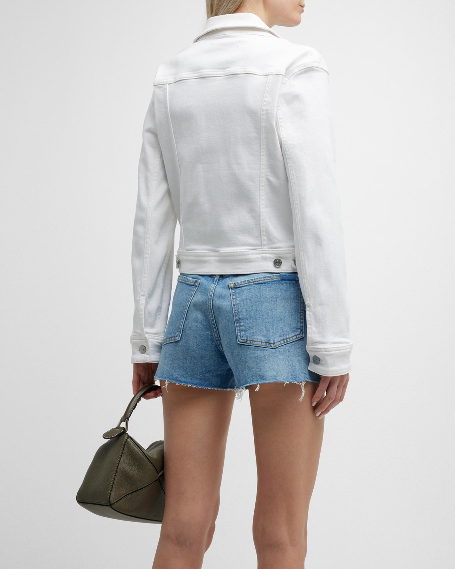Luxe Vintage Classic Trucker Jacket With Cut Hem Soleil - 7 For All Mankind main image 1