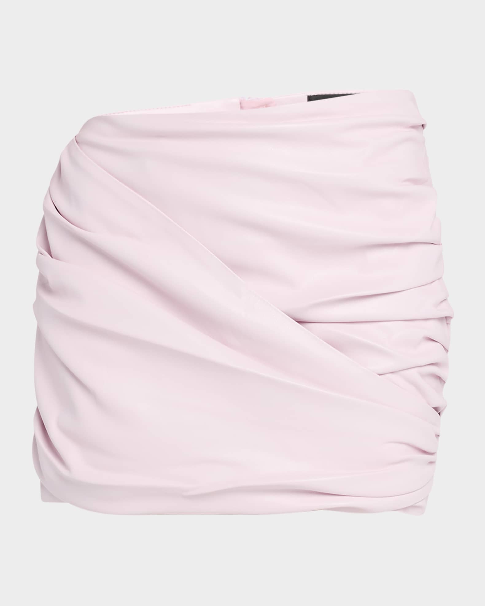 LaMarque Astrid Ruched Faux-Leather Mini Skirt