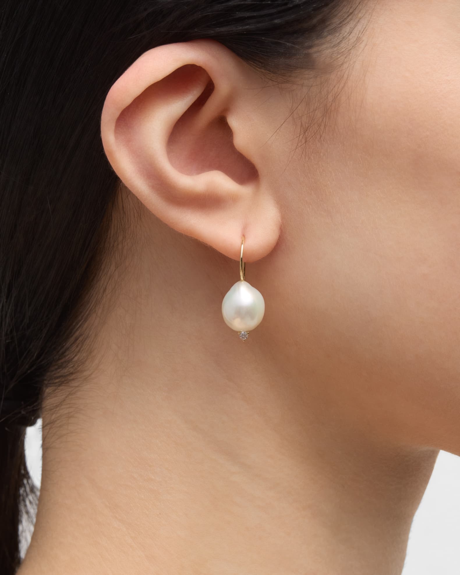 Mizuki pearl drop earrings discount