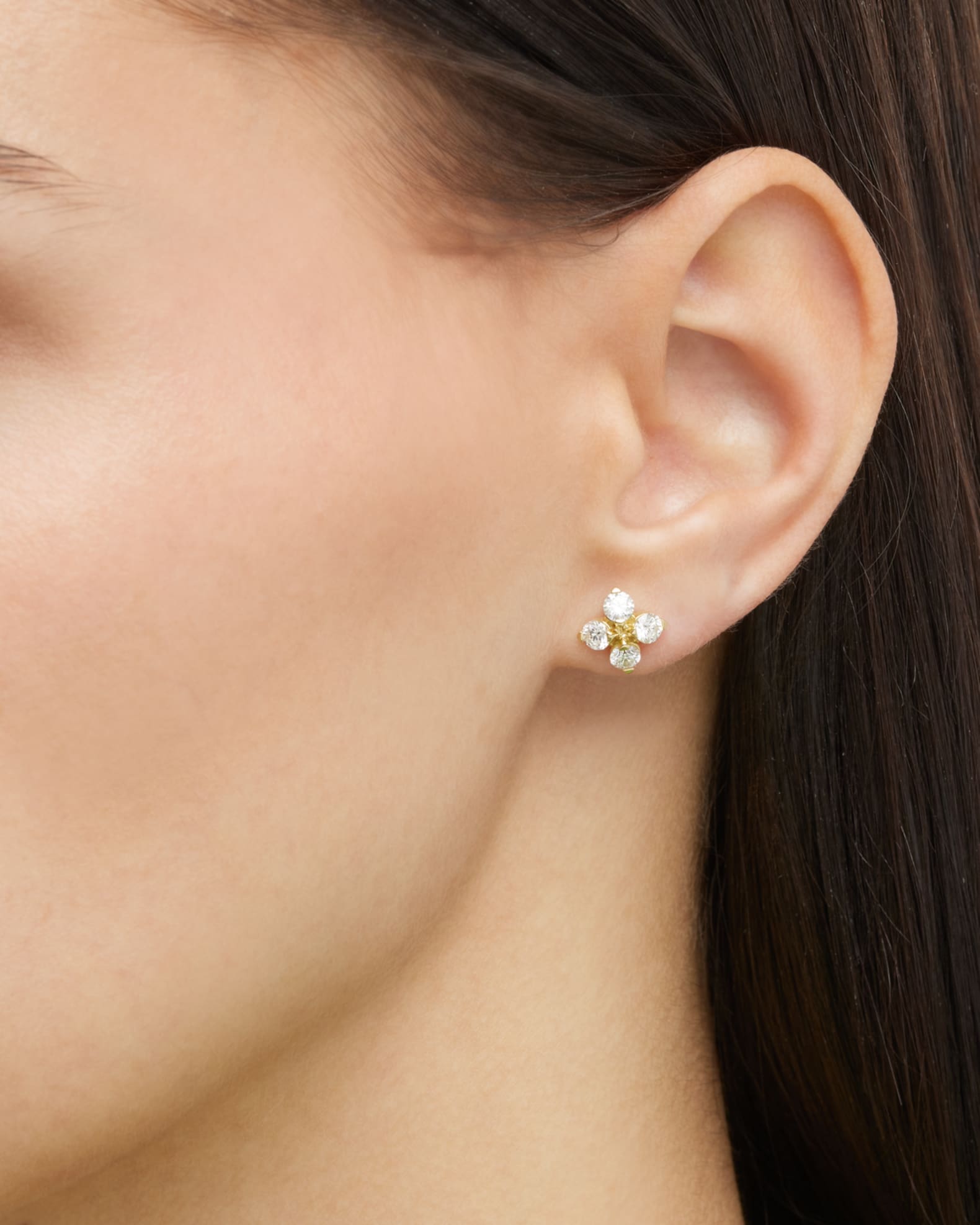 [Golden dew] 韓国☆18K Gold☆Verona in Love 1C Earring LOVE IN VERONA EARRINGS WITH DIAMONDS - Roberto Coin
