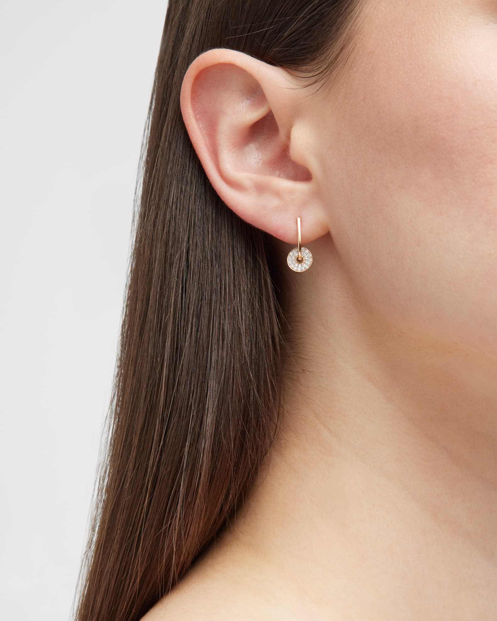 Donut diamond earrings store