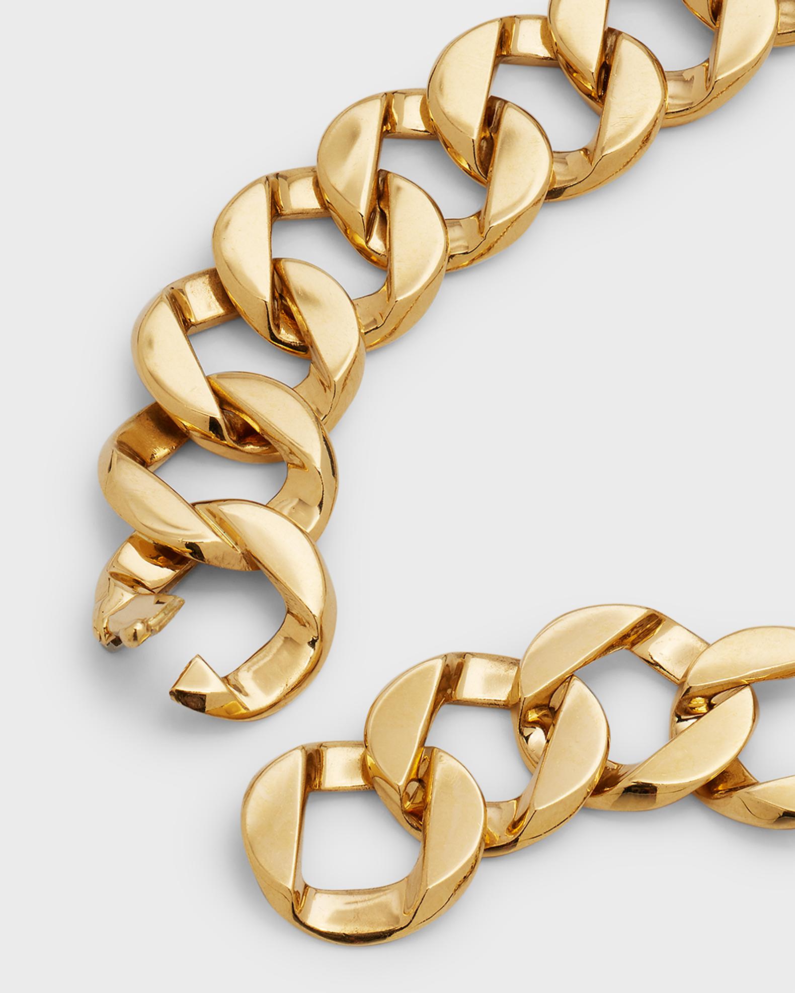 Verdura 18k Yellow Gold Wrap Curb Link Necklace | Neiman Marcus
