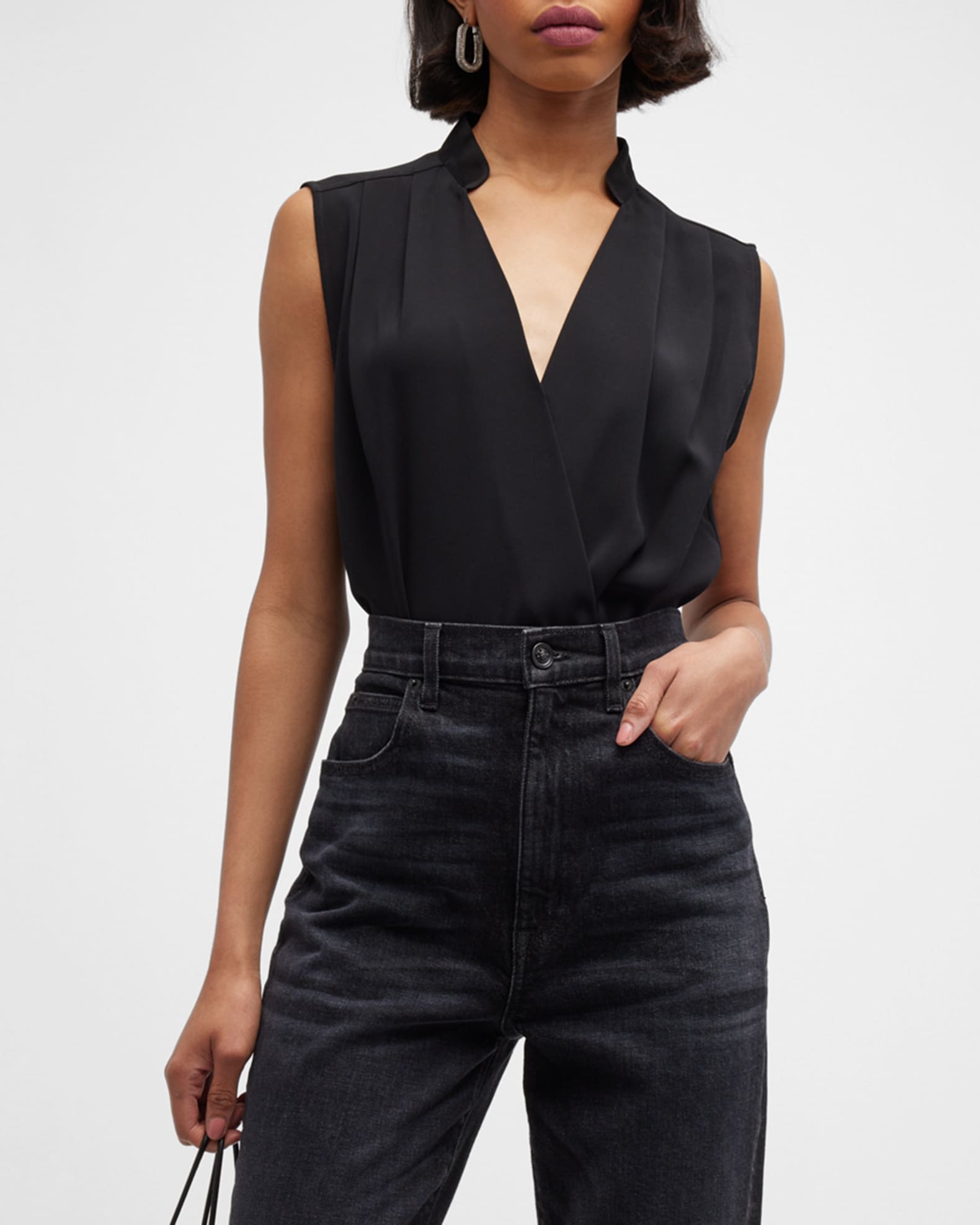 Rag Bone Meredith Draped Tank Top Neiman Marcus