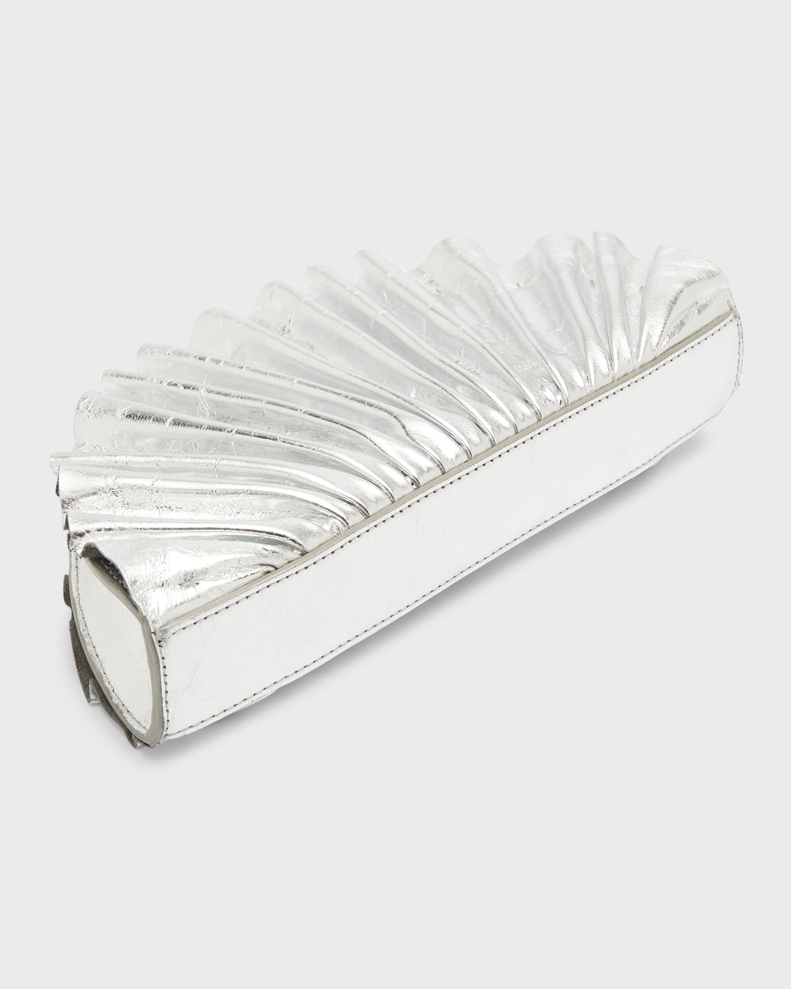 Nala Mini Shell Metallic Clutch Bag 1