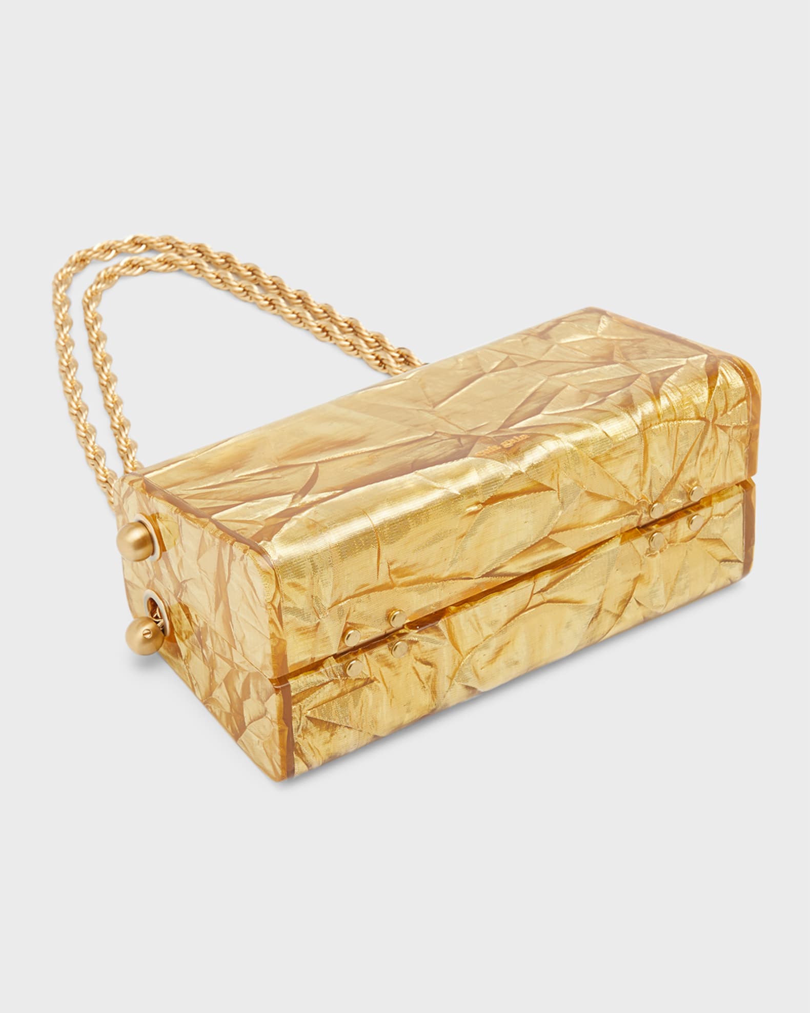 Hajar Crinkled Acrylic Chain Shoulder Bag 1