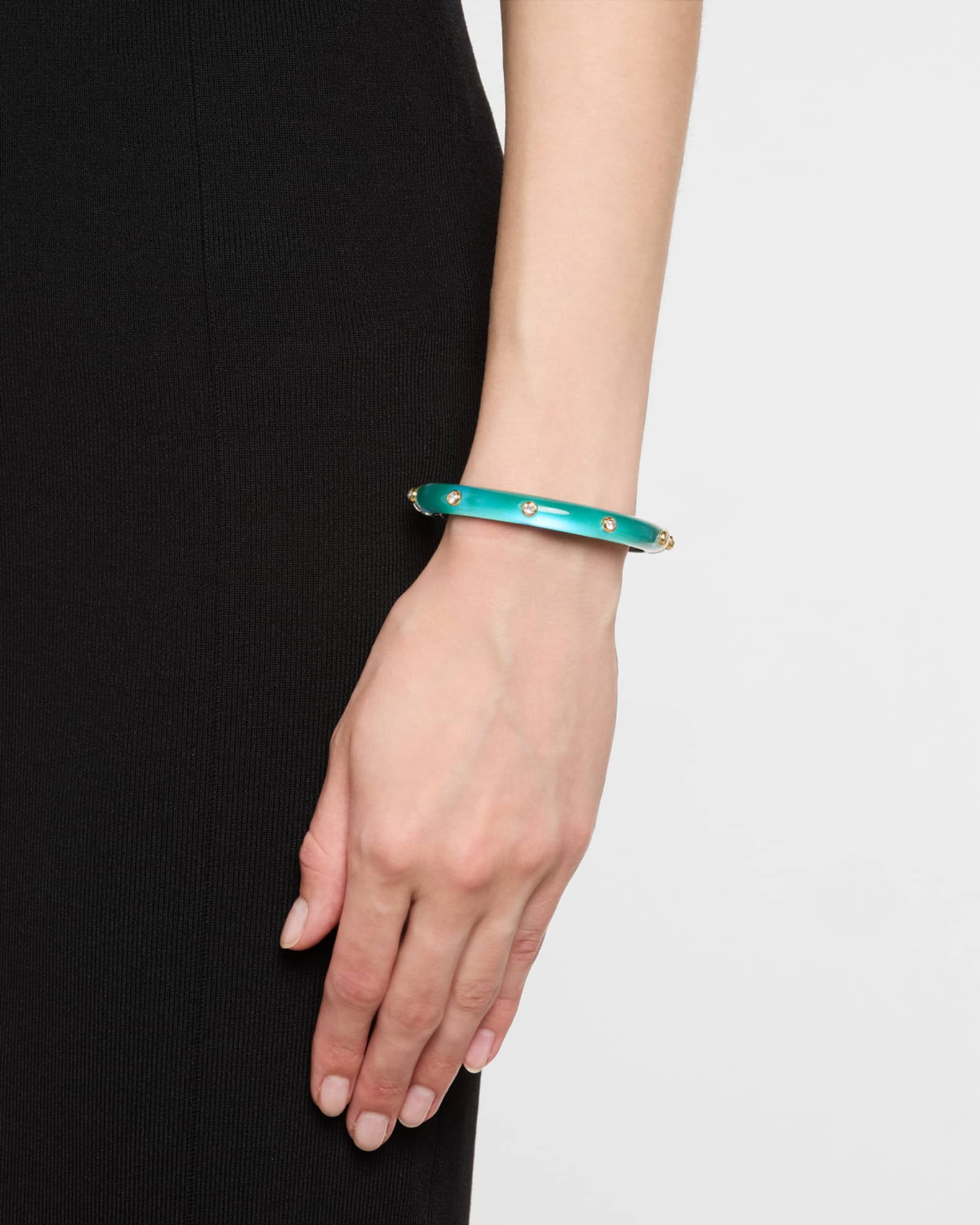 Crystal Studded Hinge Bracelet 1