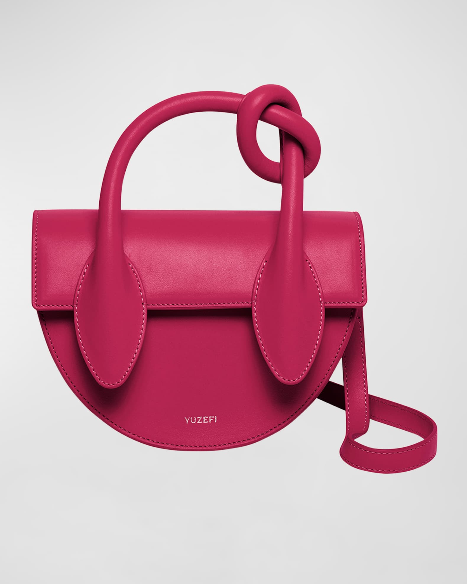 Yuzefi Pretzel Leather TopHandle Bag Neiman Marcus