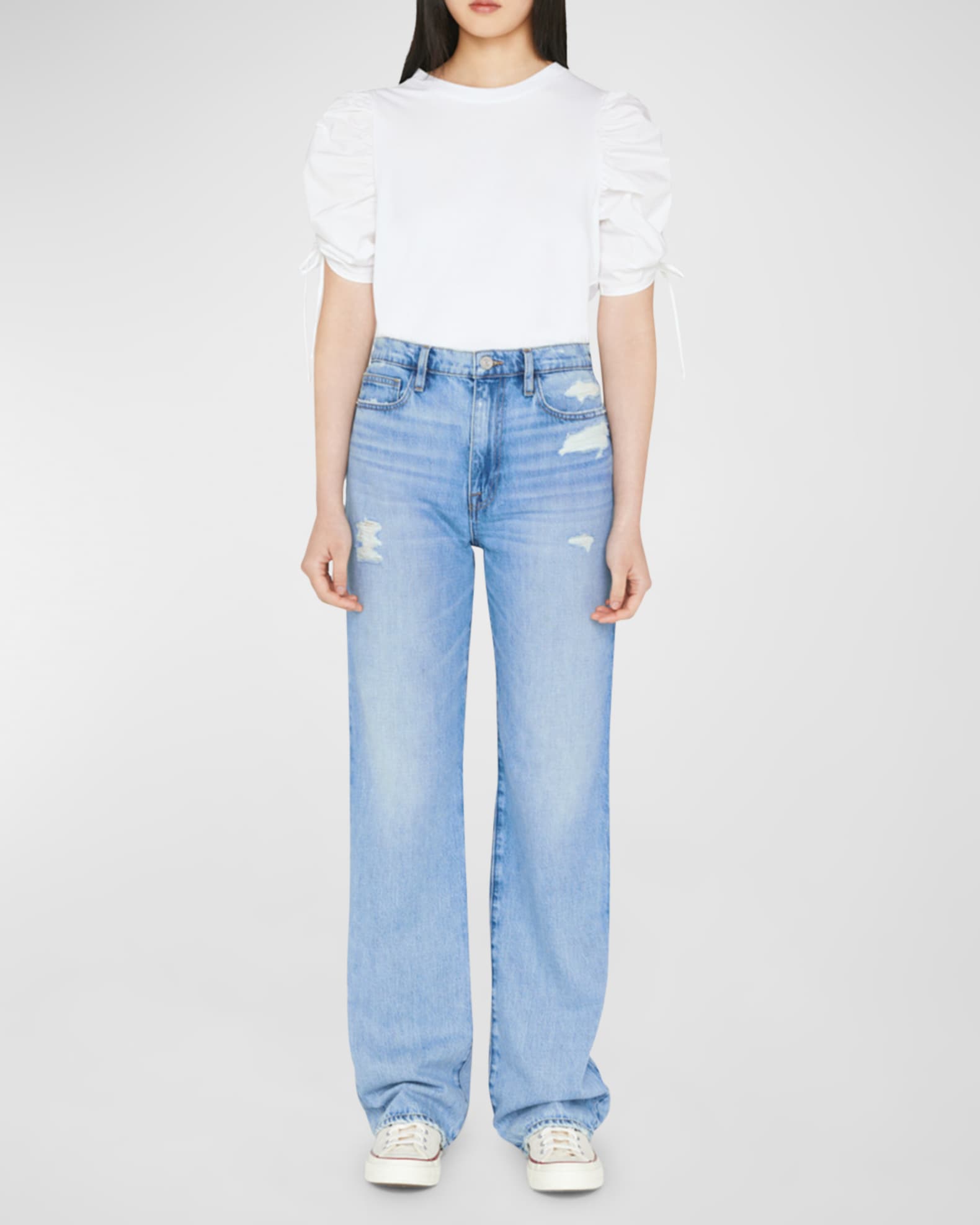 Ruched Sleeve Tee