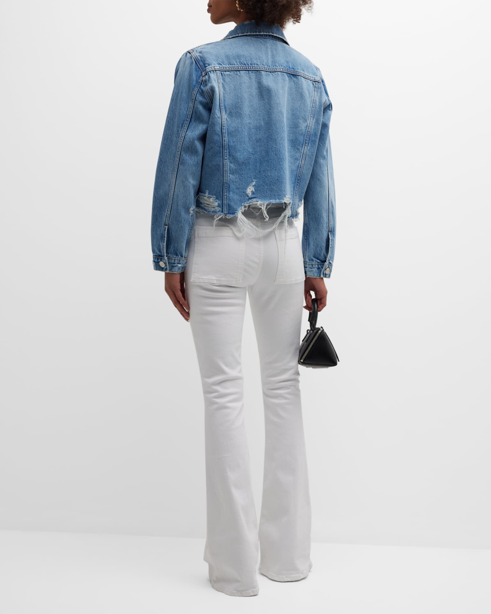 【U LAN】Rish Front Belt Crop Denim Jacket 250129_MS_NOE_WJA041A_BL05LIGH